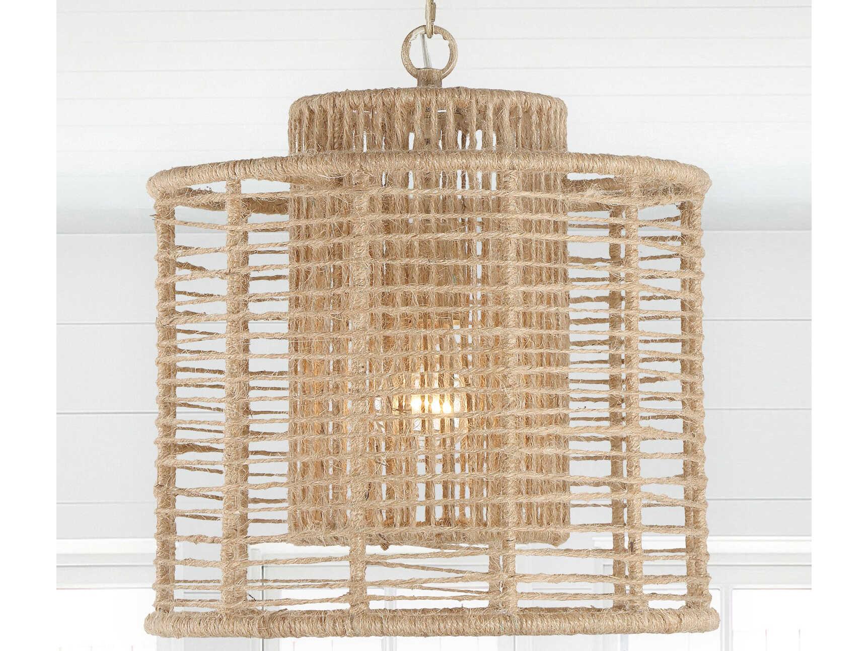 Crystorama Jayna 1-Light Burnished Silver Cylinder Pendant