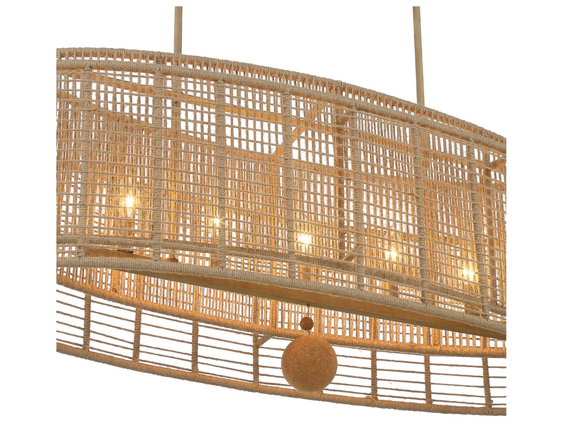 Crystorama Jayna 5-Light Burnished Silver Brown Island Pendant