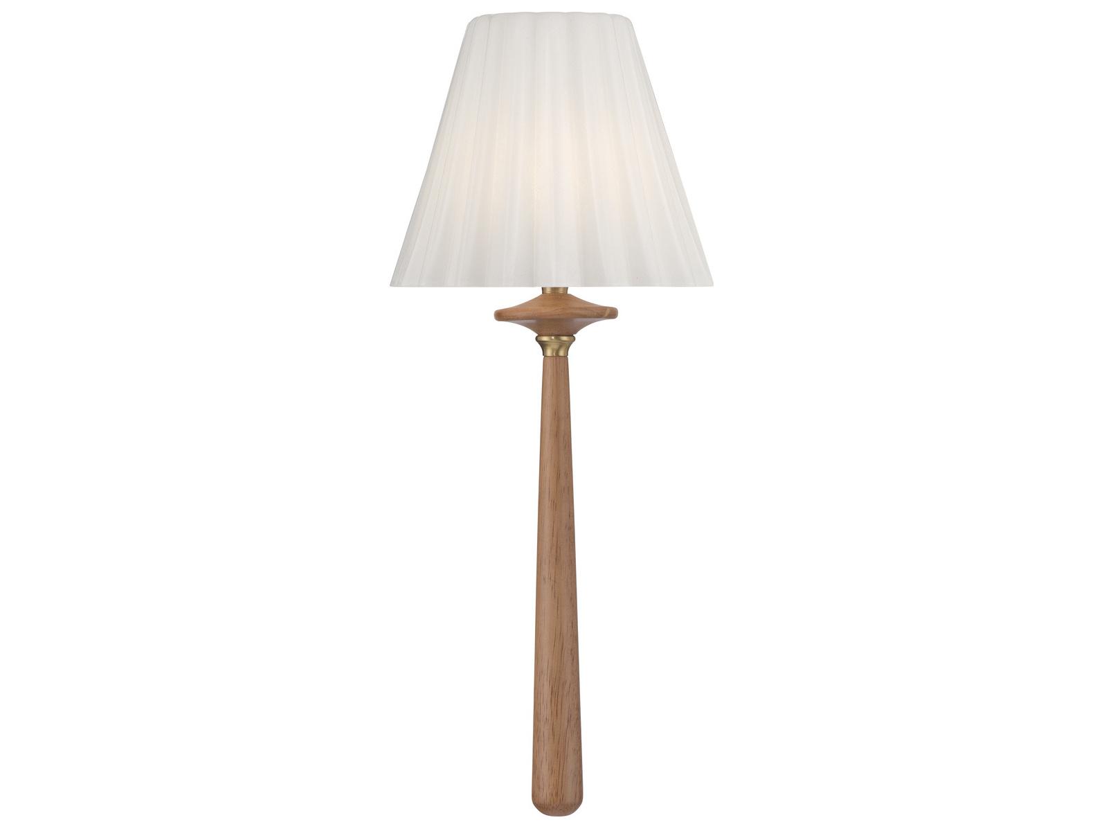Crystorama Jules 1-Light Wood Brown Wall Sconce