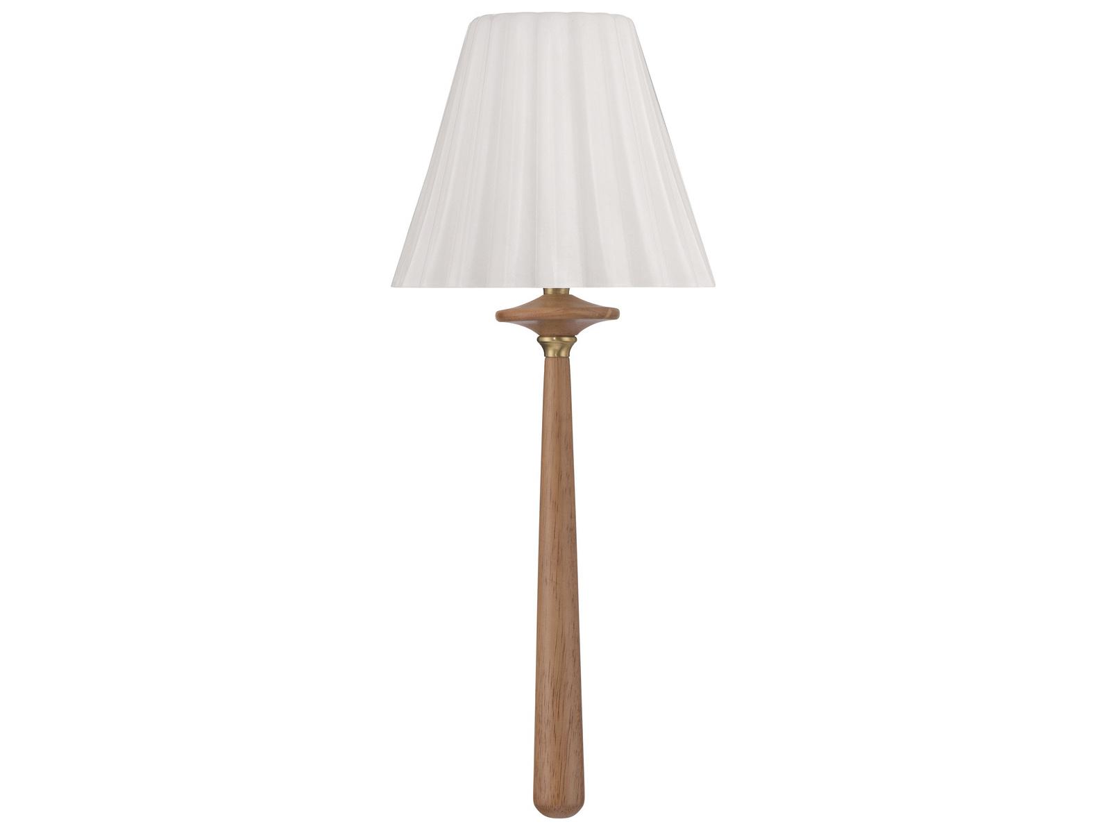 Crystorama Jules 1-Light Wood Brown Wall Sconce