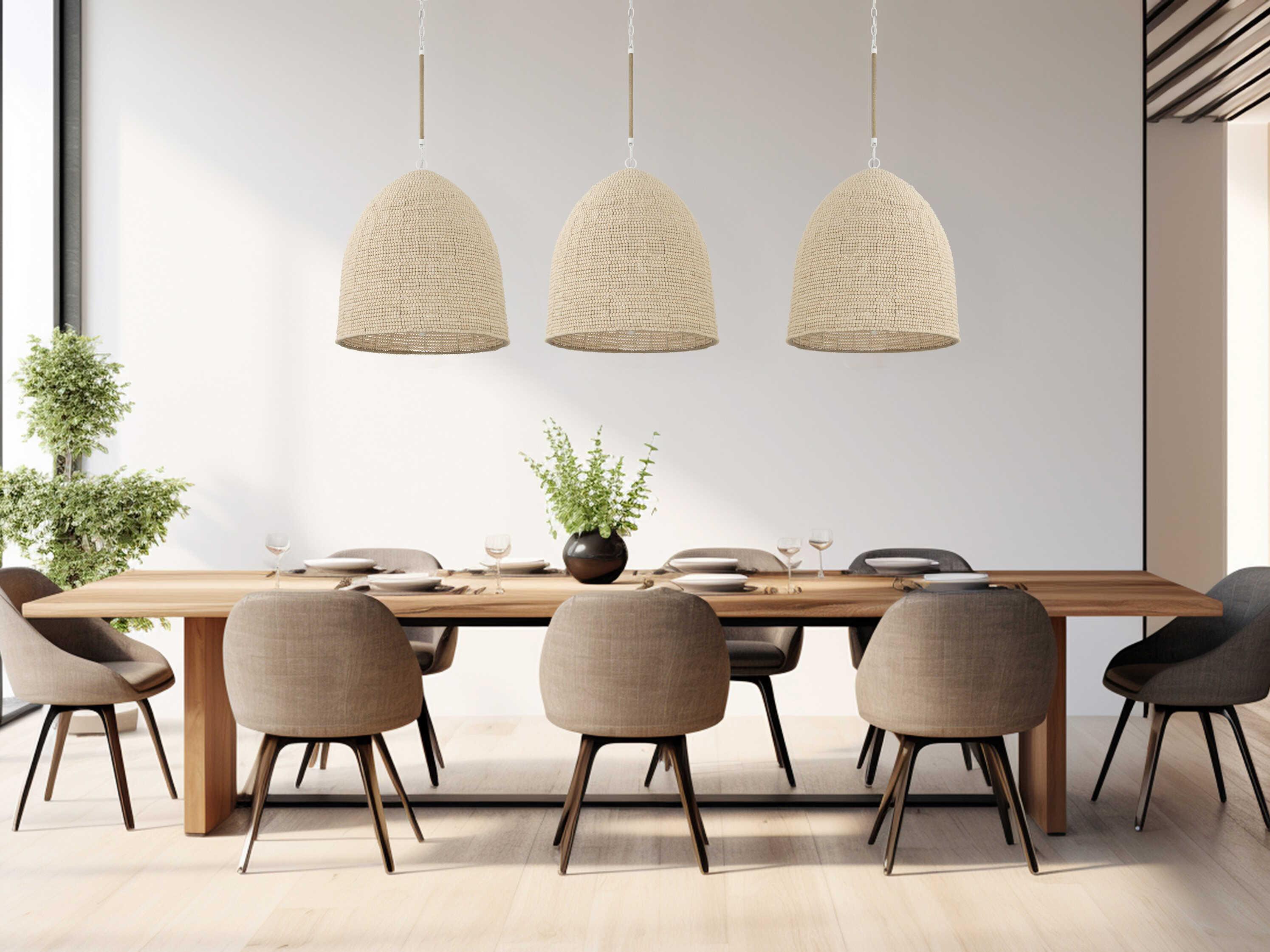 Crystorama Jasper 6-Light Matte White Pendant