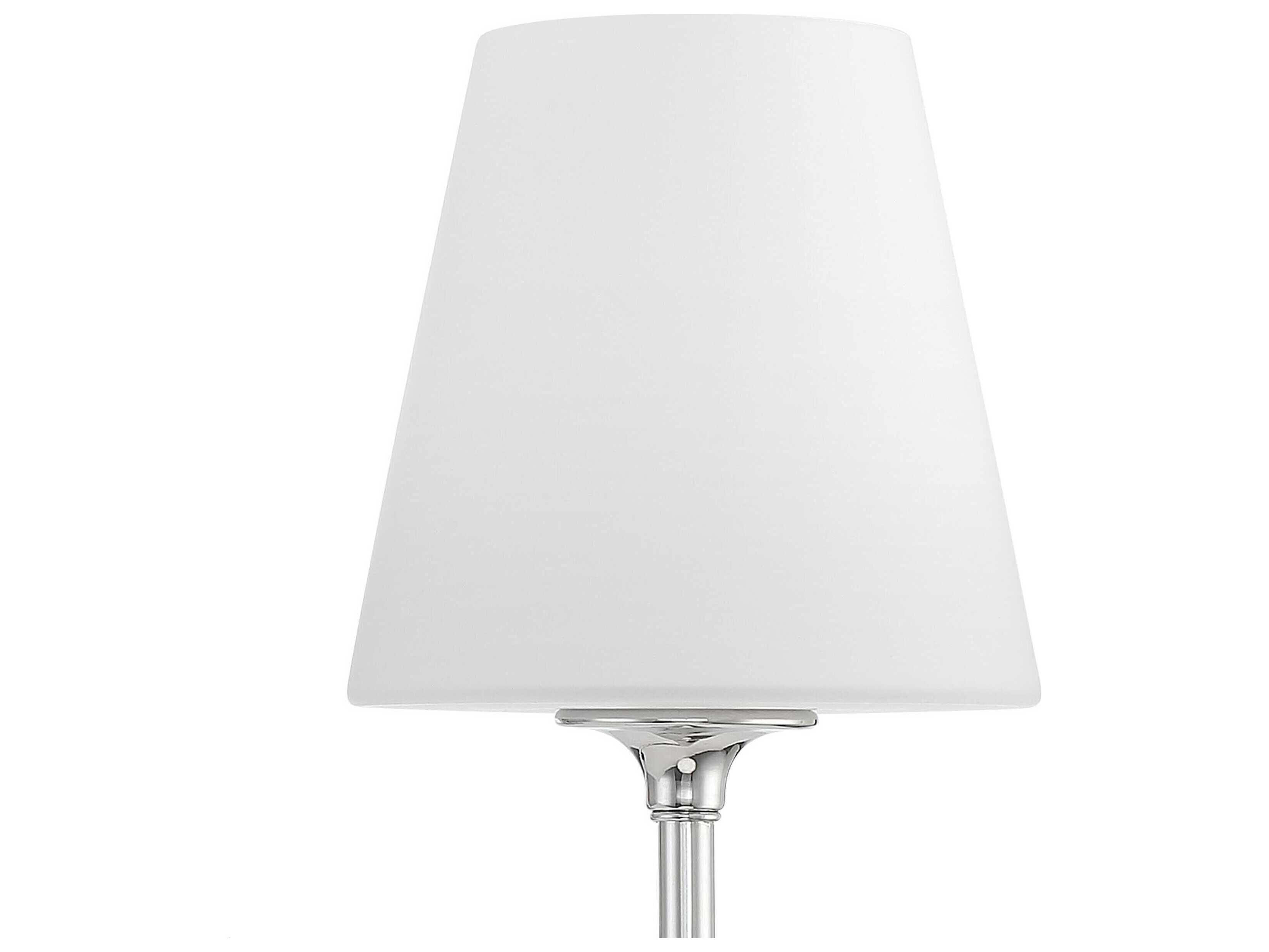 Crystorama Juno 2-Light Polished Nickel Glass Wall Sconce