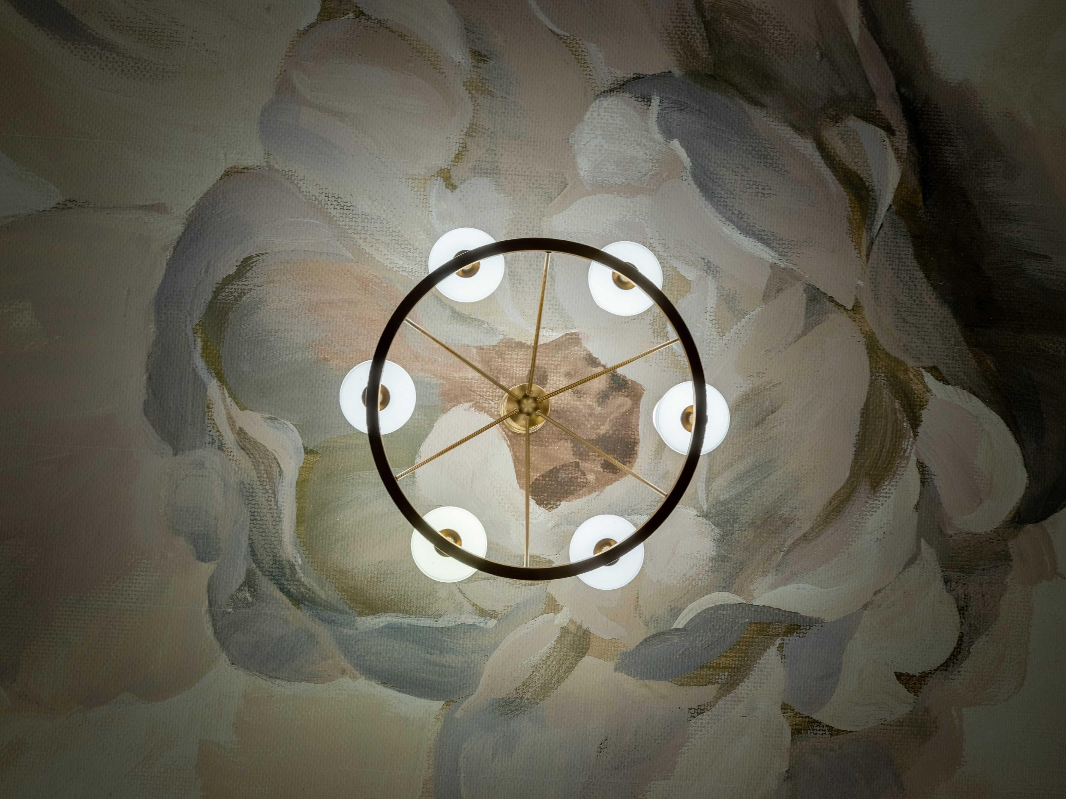 Crystorama Keenan 6-Light Vibrant Gold Glass Chandelier