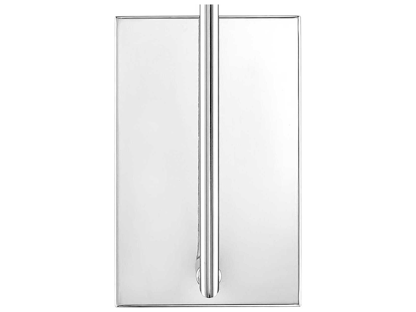 Crystorama Lena 1-Light Polished Chrome Glass Wall Sconce