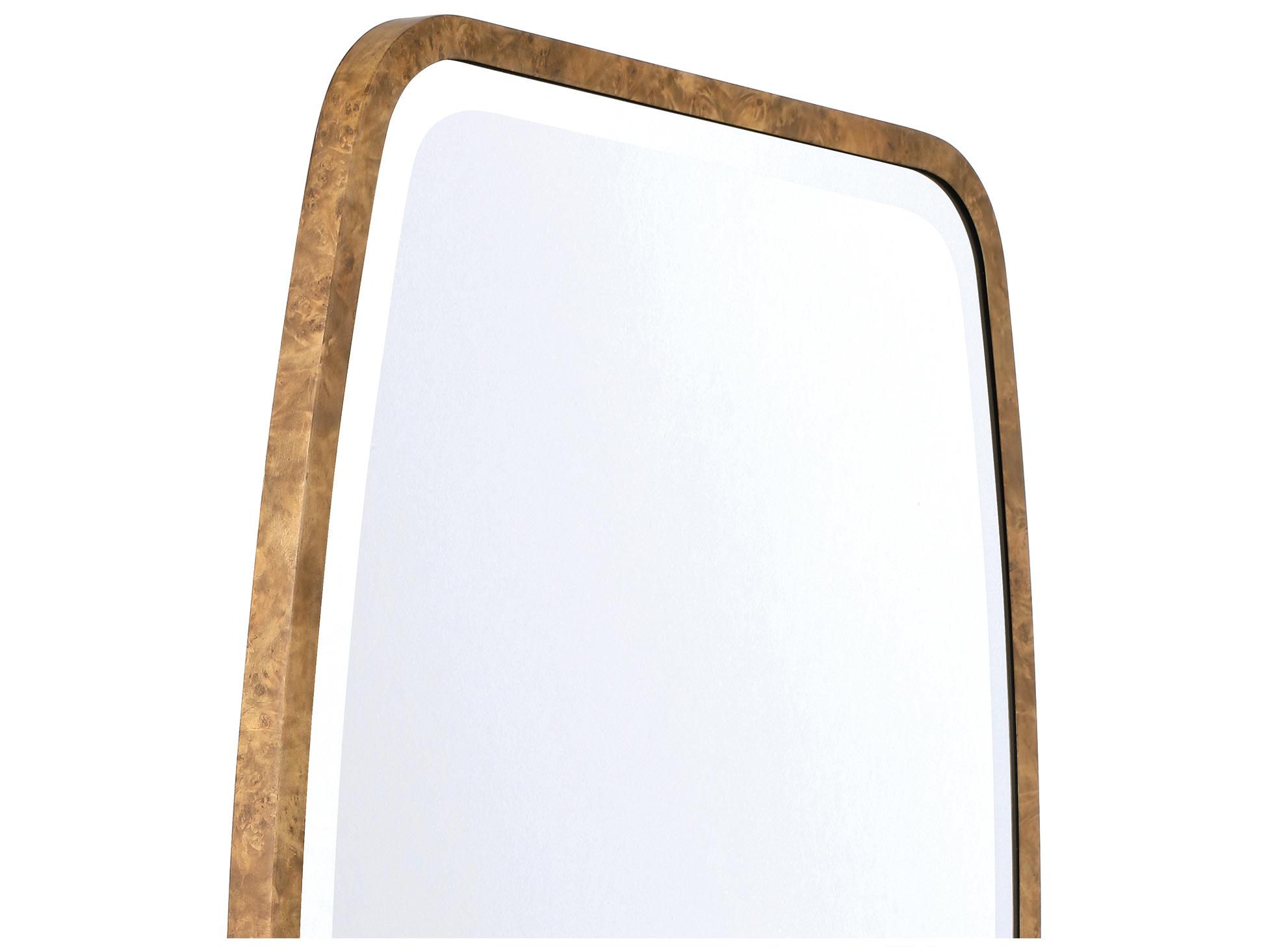 Crystorama Lindee Natural Wall Mirror Rectangular