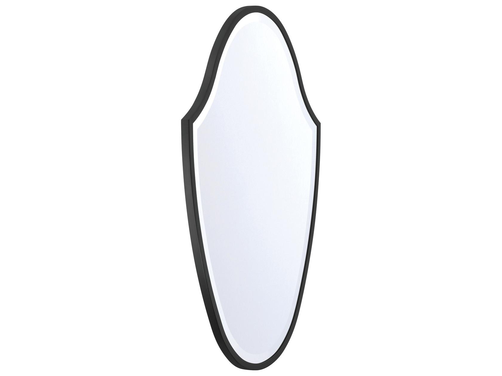 Crystorama Lindee Black Wall Mirror