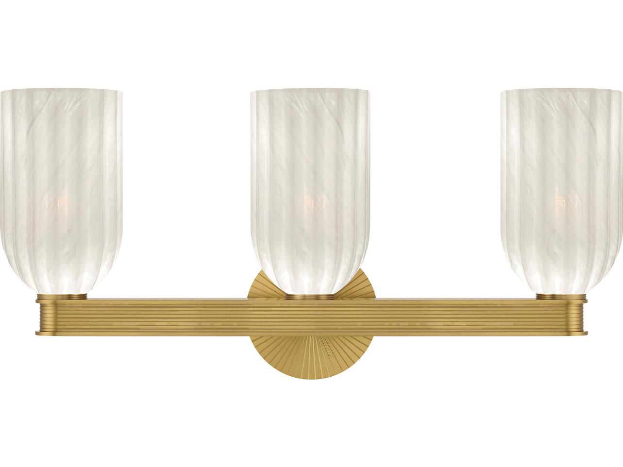 Crystorama Lotus 3-Light Gold Vanity Light