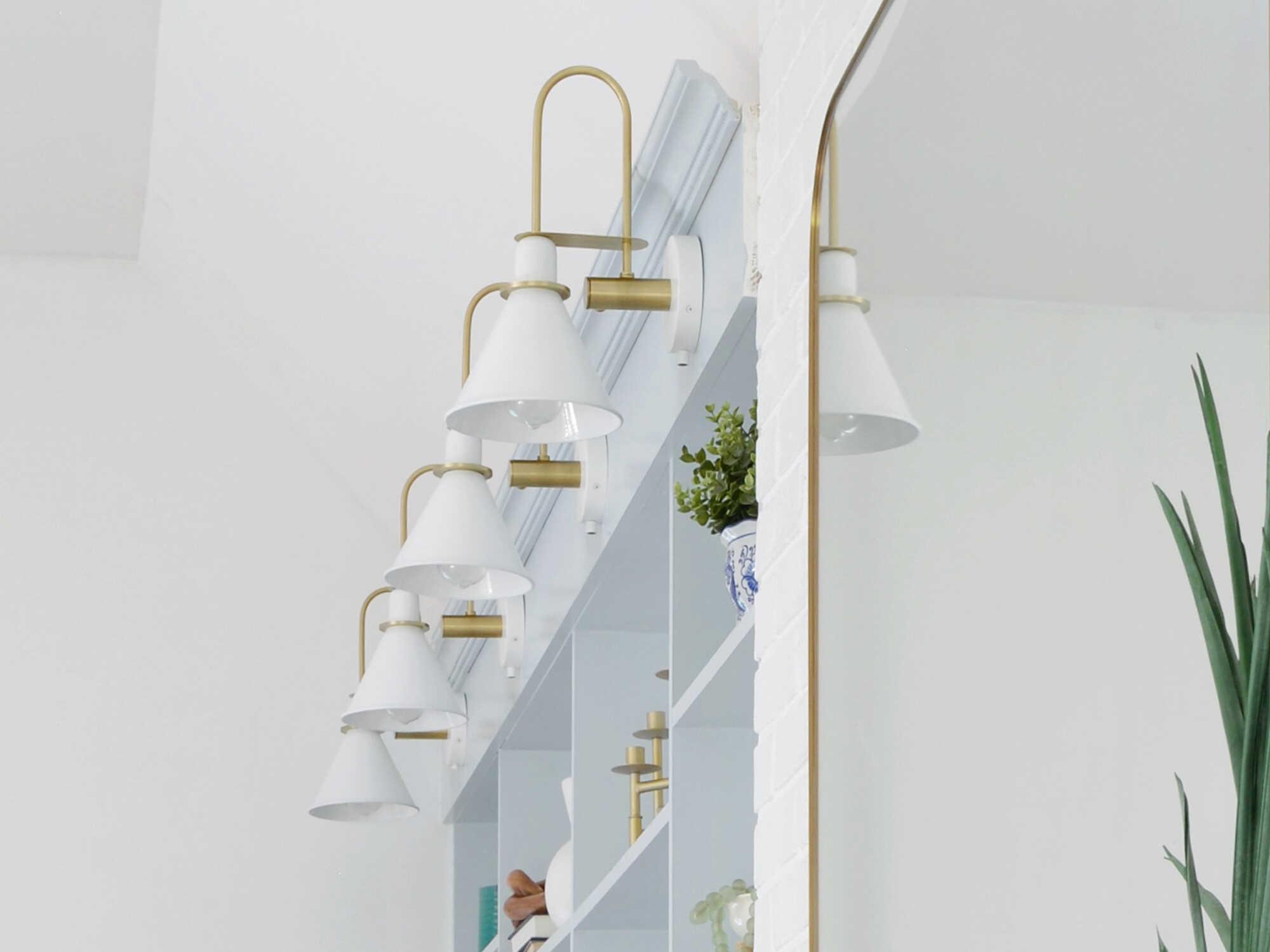 Crystorama Medford 1-Light White Wall Sconce