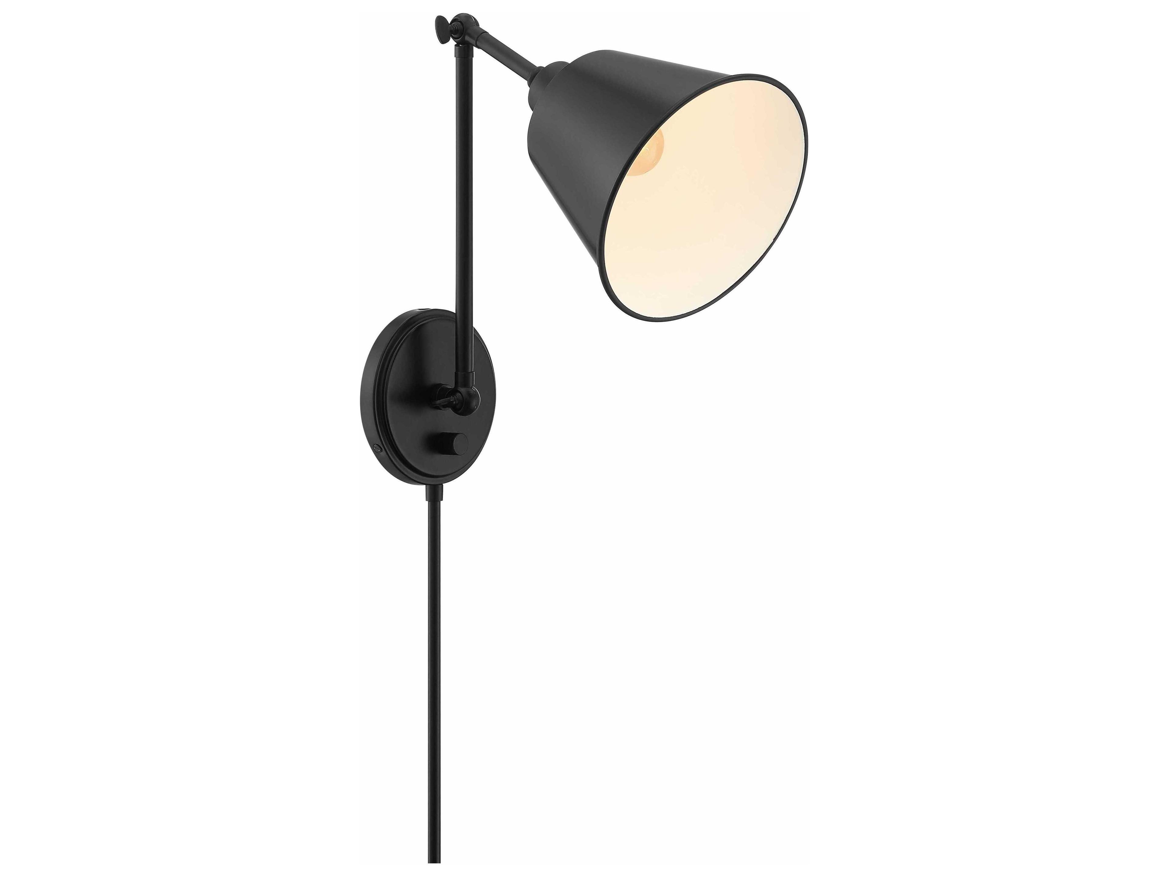 Crystorama Mitchell 1 - Light Swing Arm