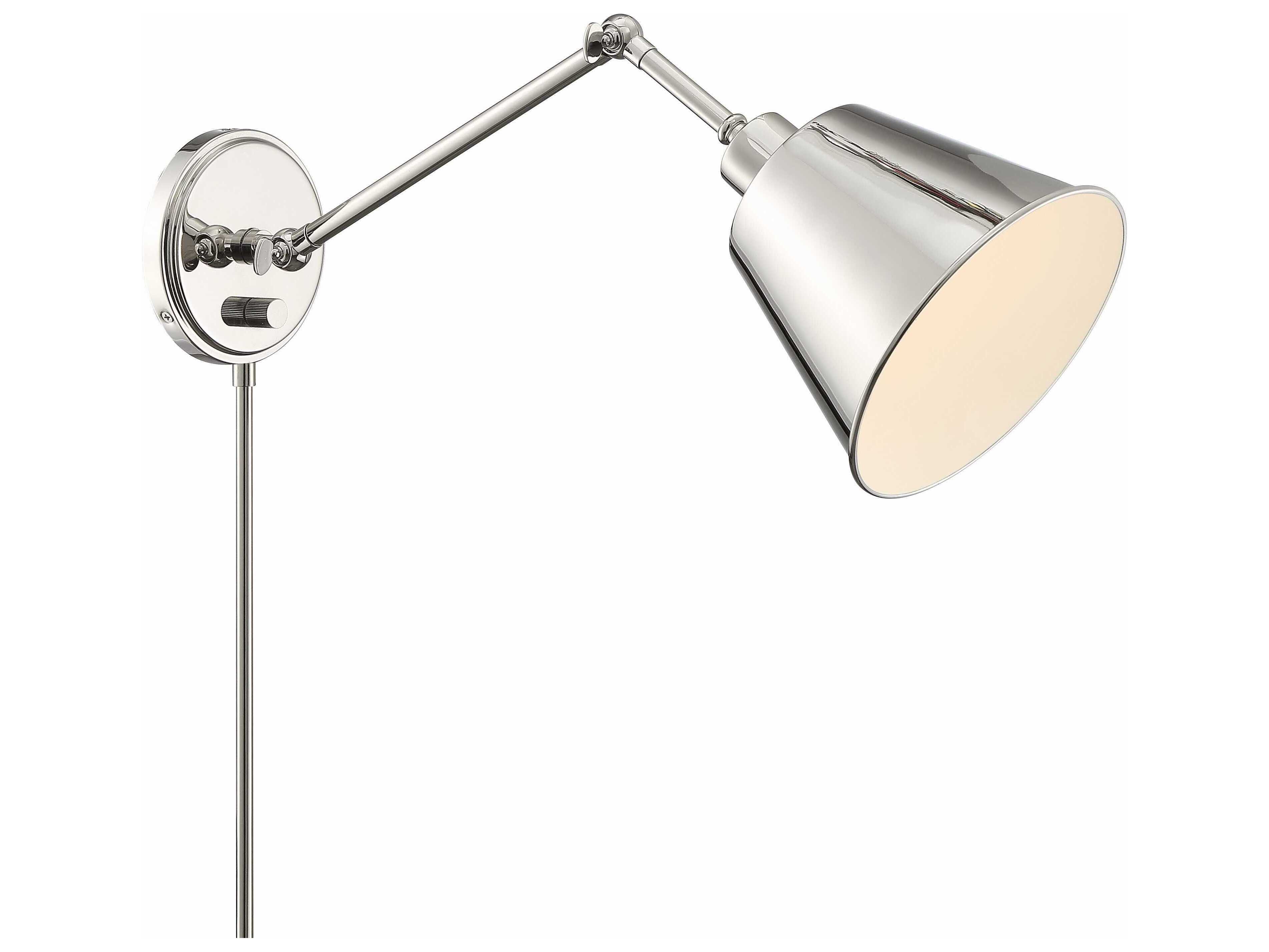 Crystorama Mitchell 1 - Light Swing Arm