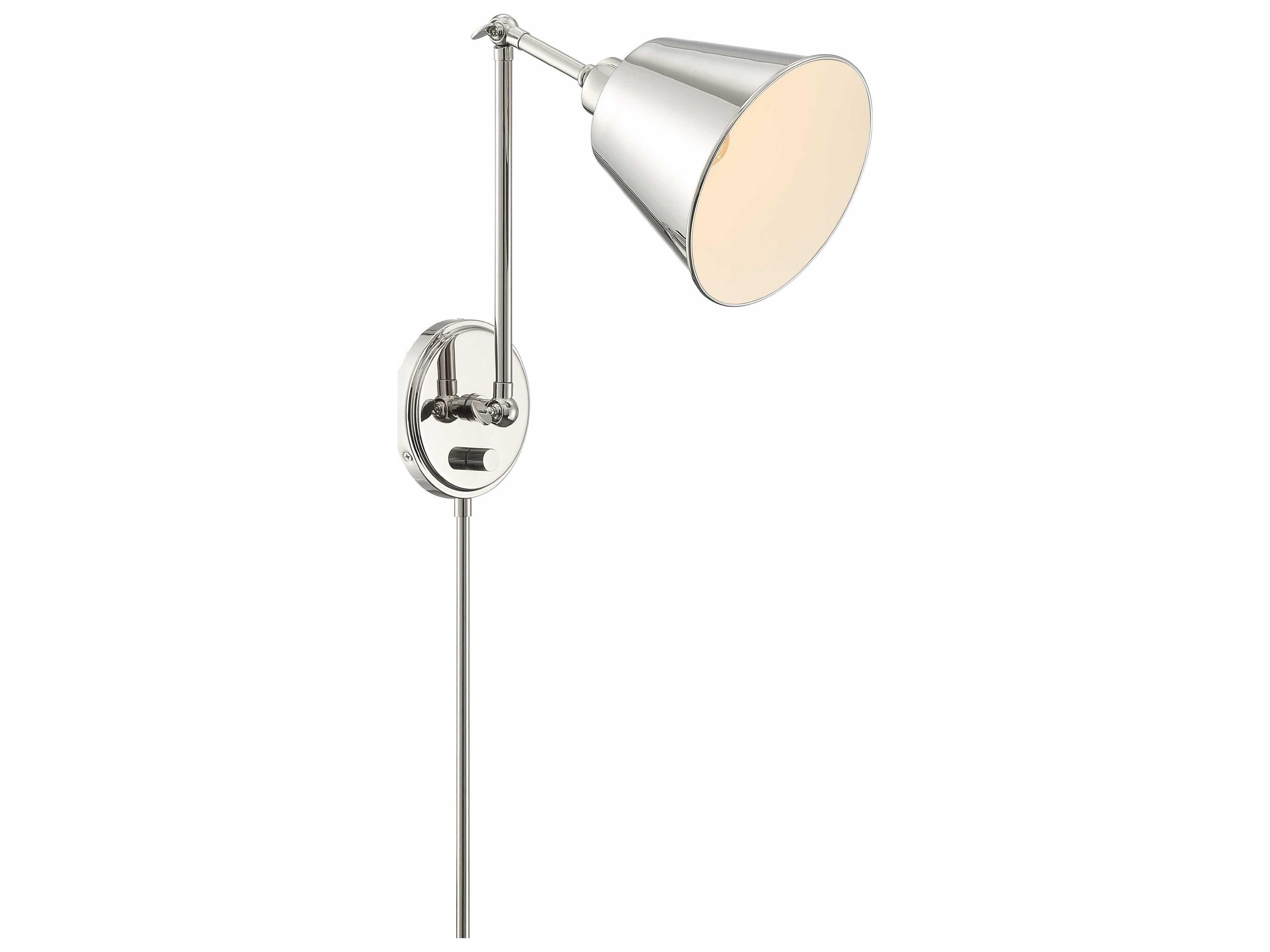 Crystorama Mitchell 1 - Light Swing Arm