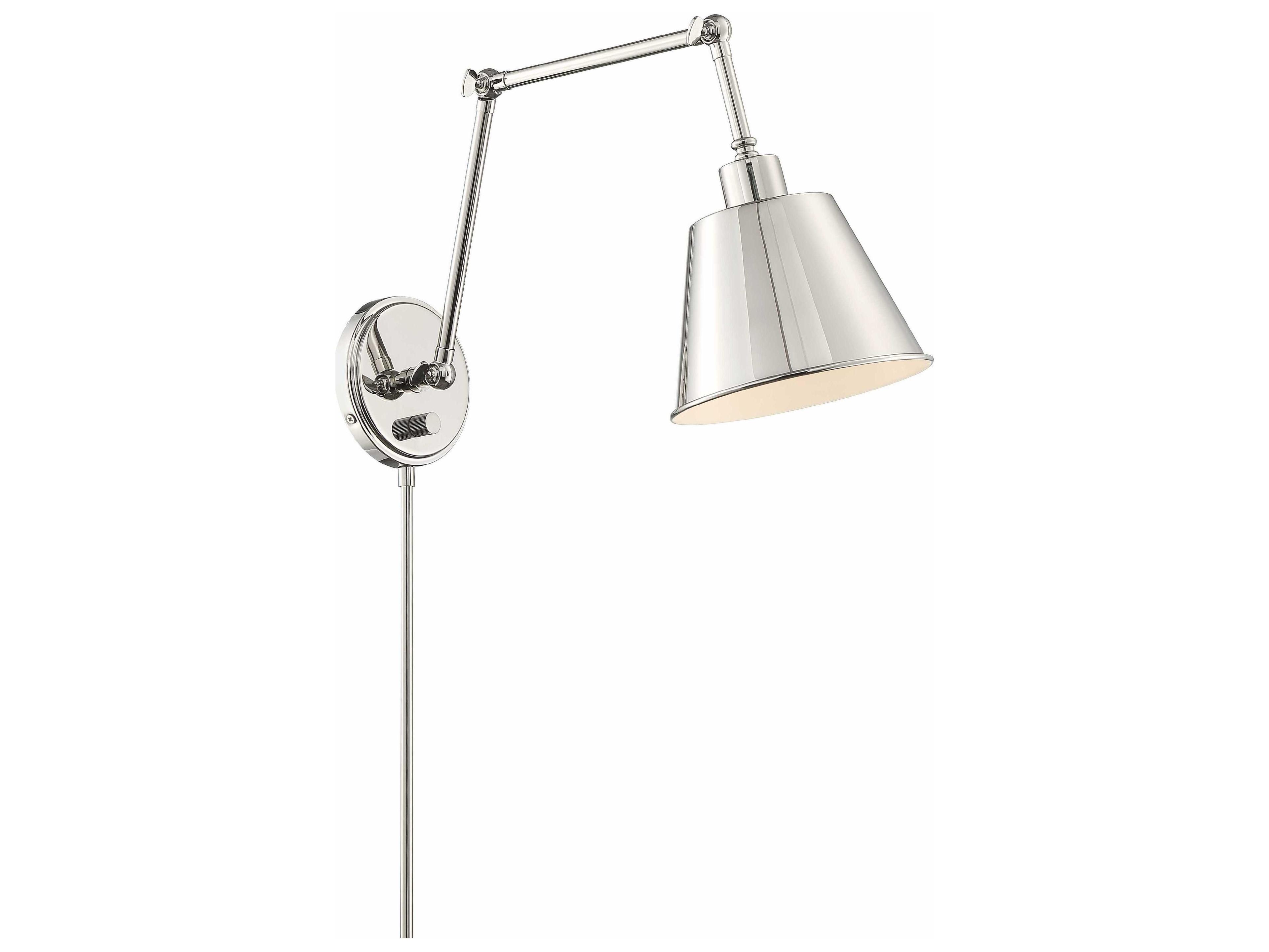 Crystorama Mitchell 1 - Light Swing Arm