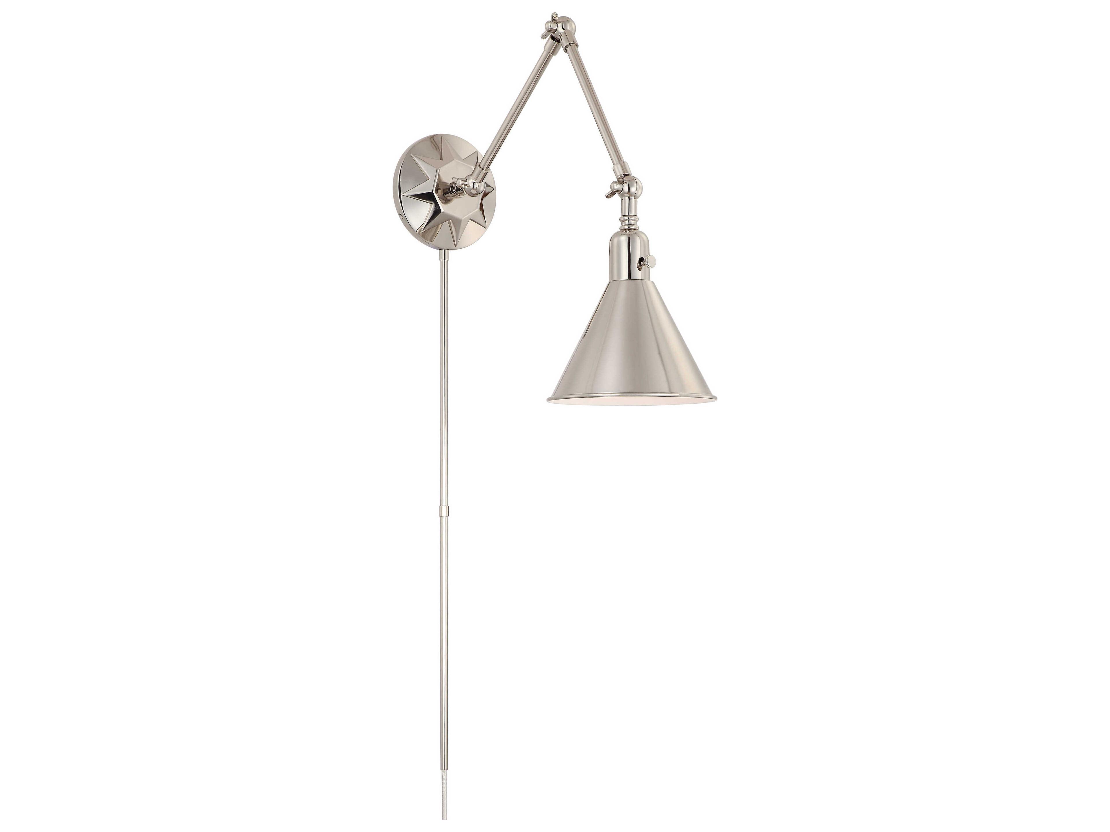 Crystorama Morgan 1 - Light Swing Arm Light