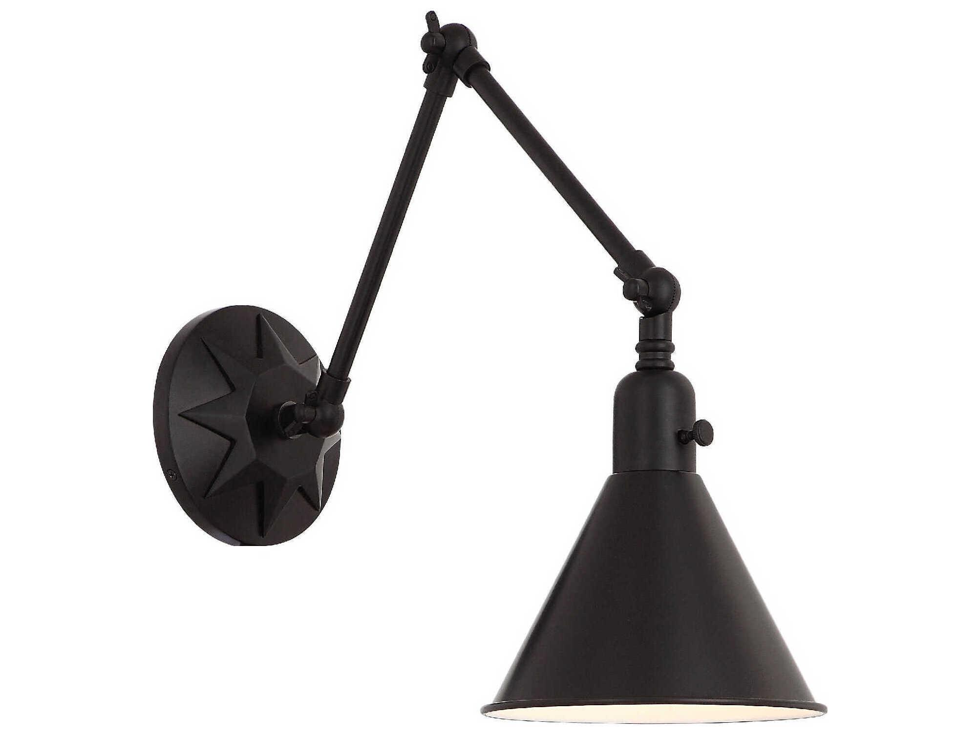 Crystorama Morgan 1 - Light Swing Arm Light