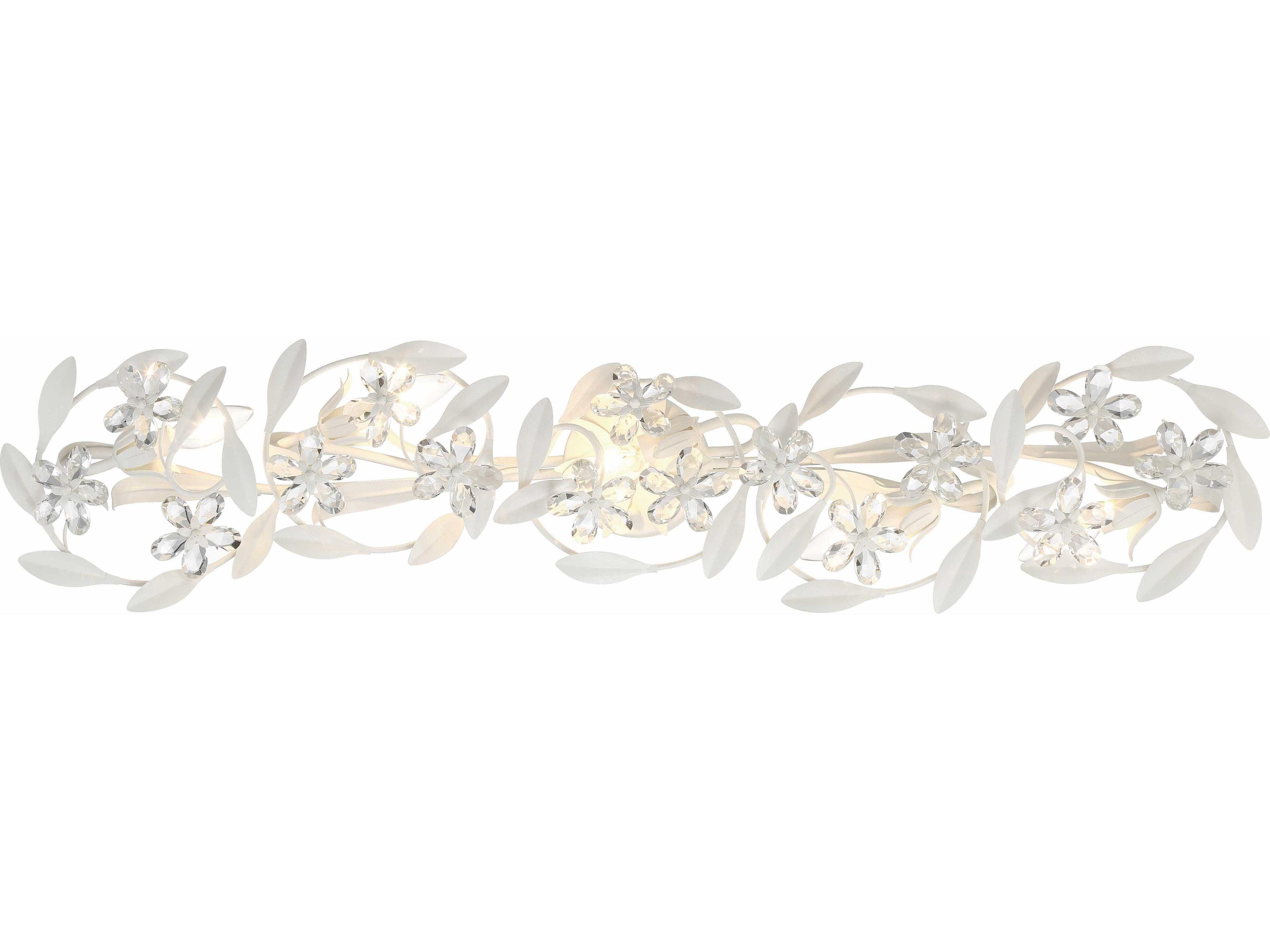 Crystorama Marselle 5-Light Matte White Vanity Light