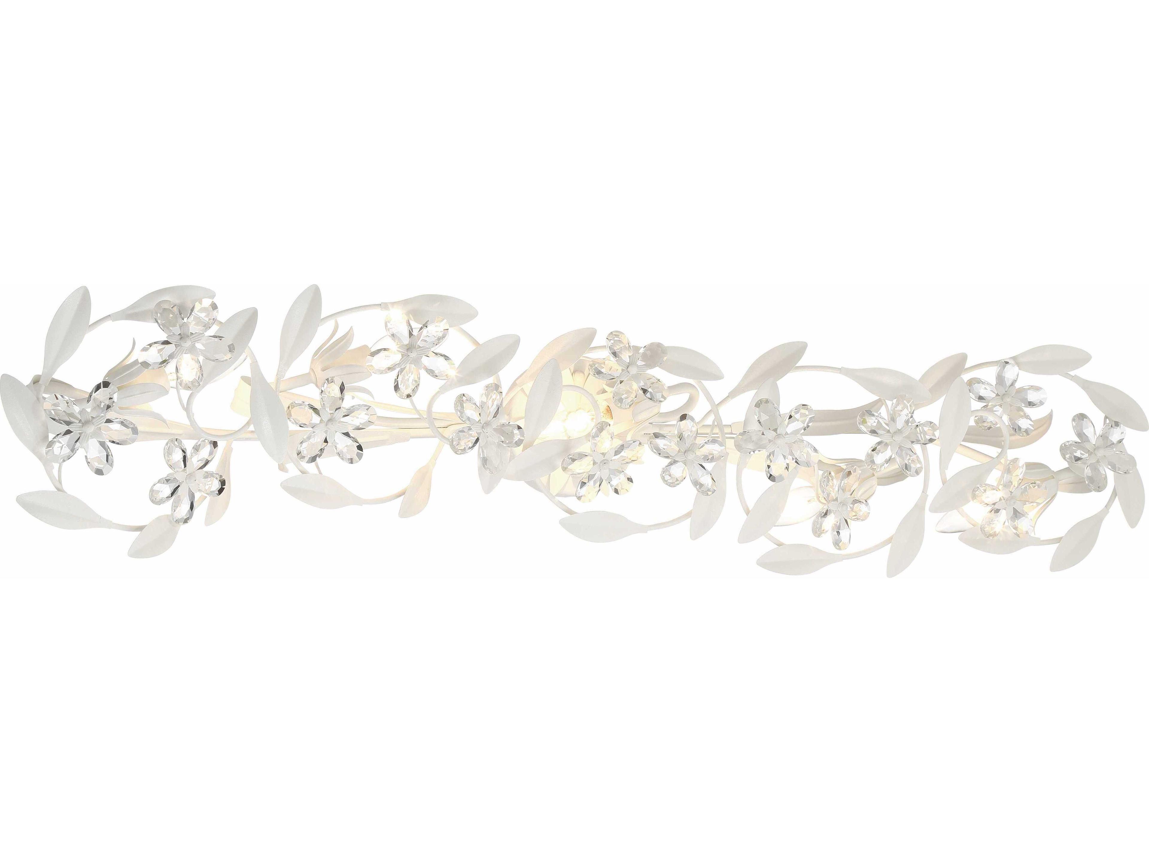 Crystorama Marselle 5-Light Matte White Vanity Light