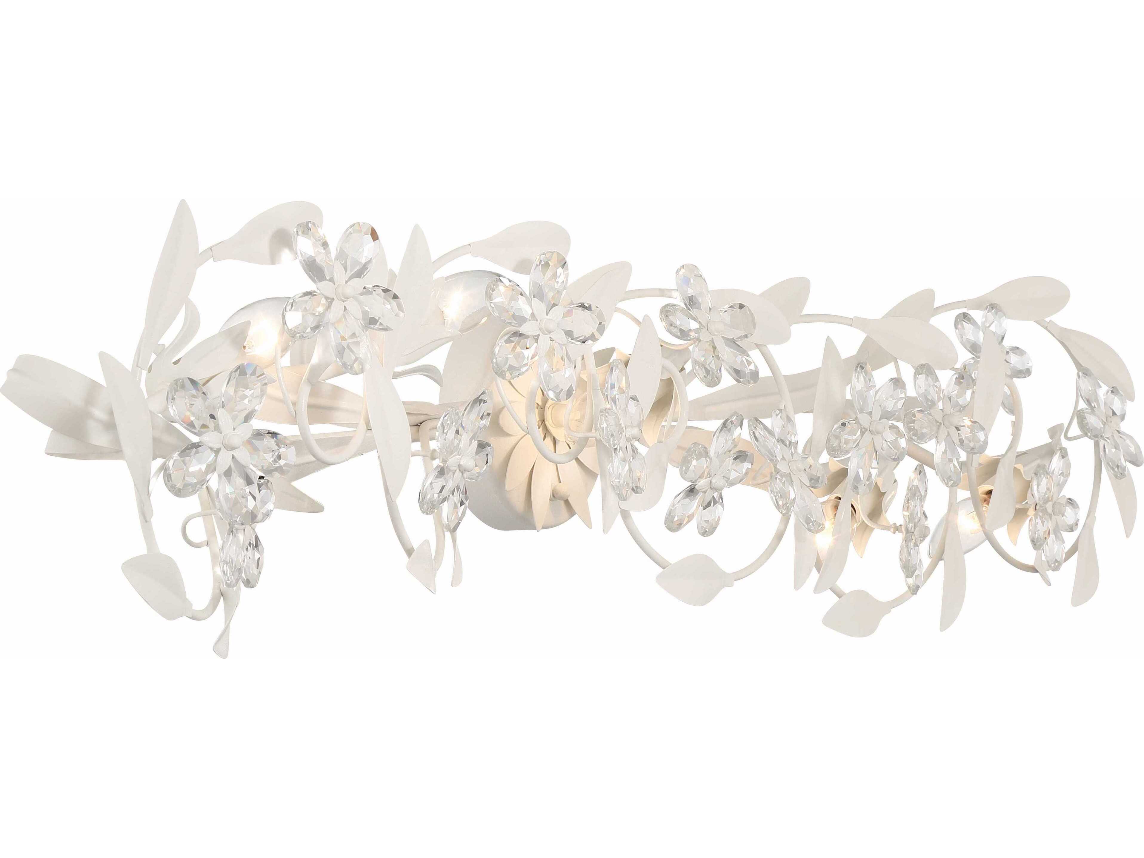 Crystorama Marselle 5-Light Matte White Vanity Light