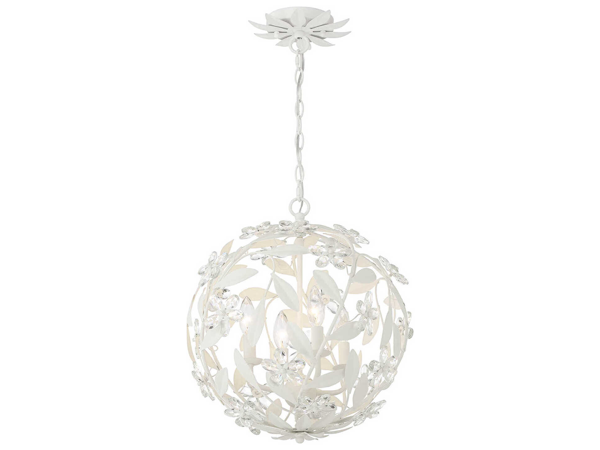 Crystorama Marselle 4-Light Matte White Pendant