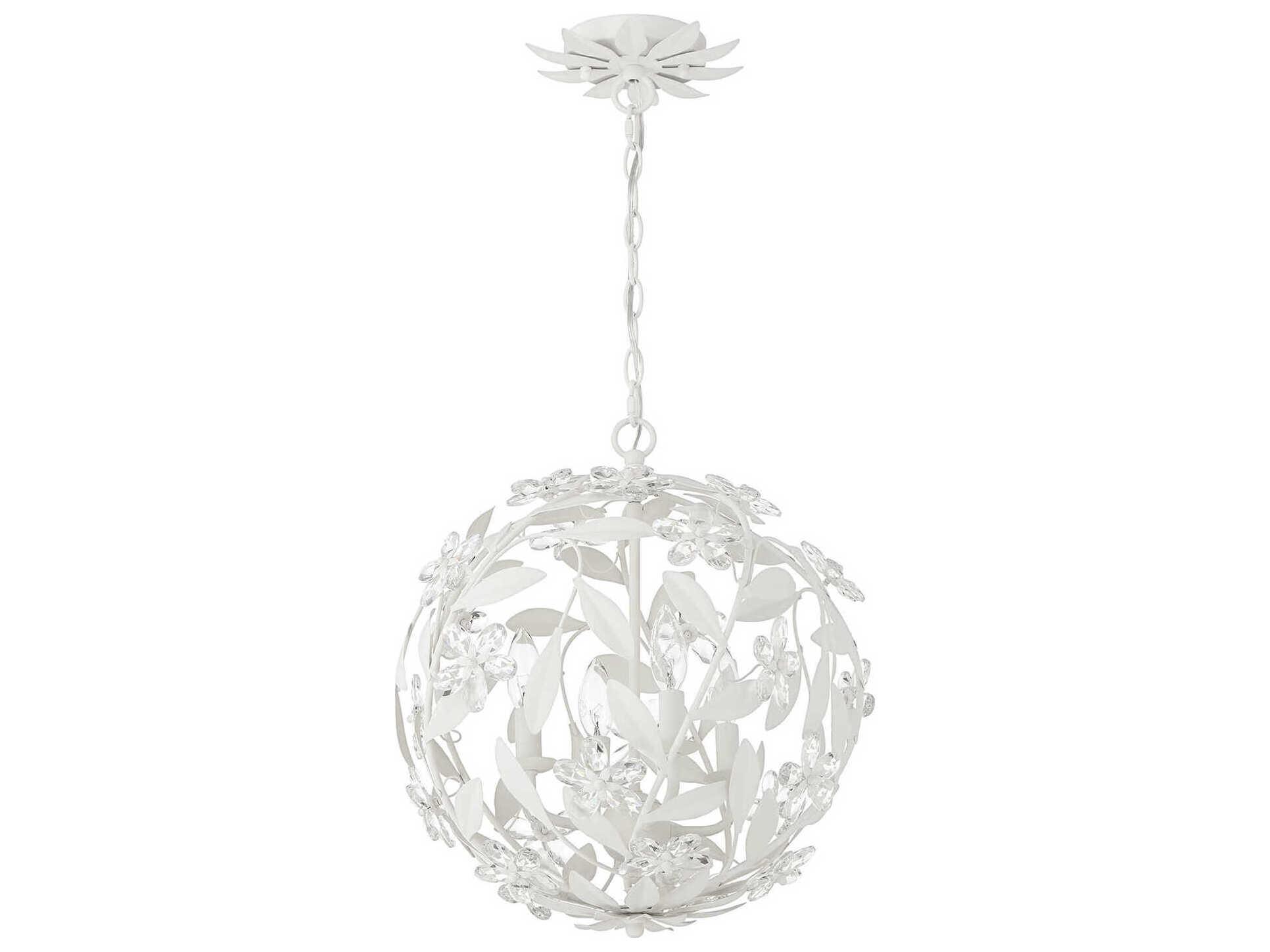 Crystorama Marselle 4-Light Matte White Pendant