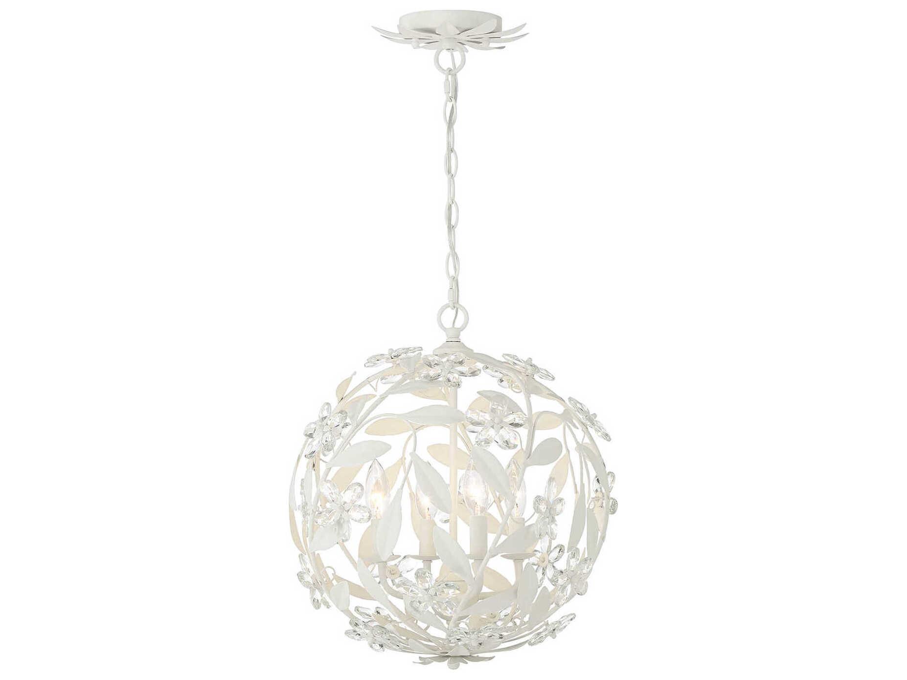 Crystorama Marselle 4-Light Matte White Pendant