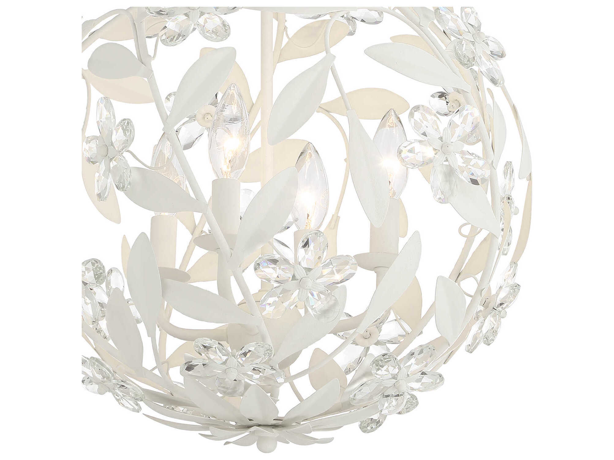 Crystorama Marselle 4-Light Matte White Pendant