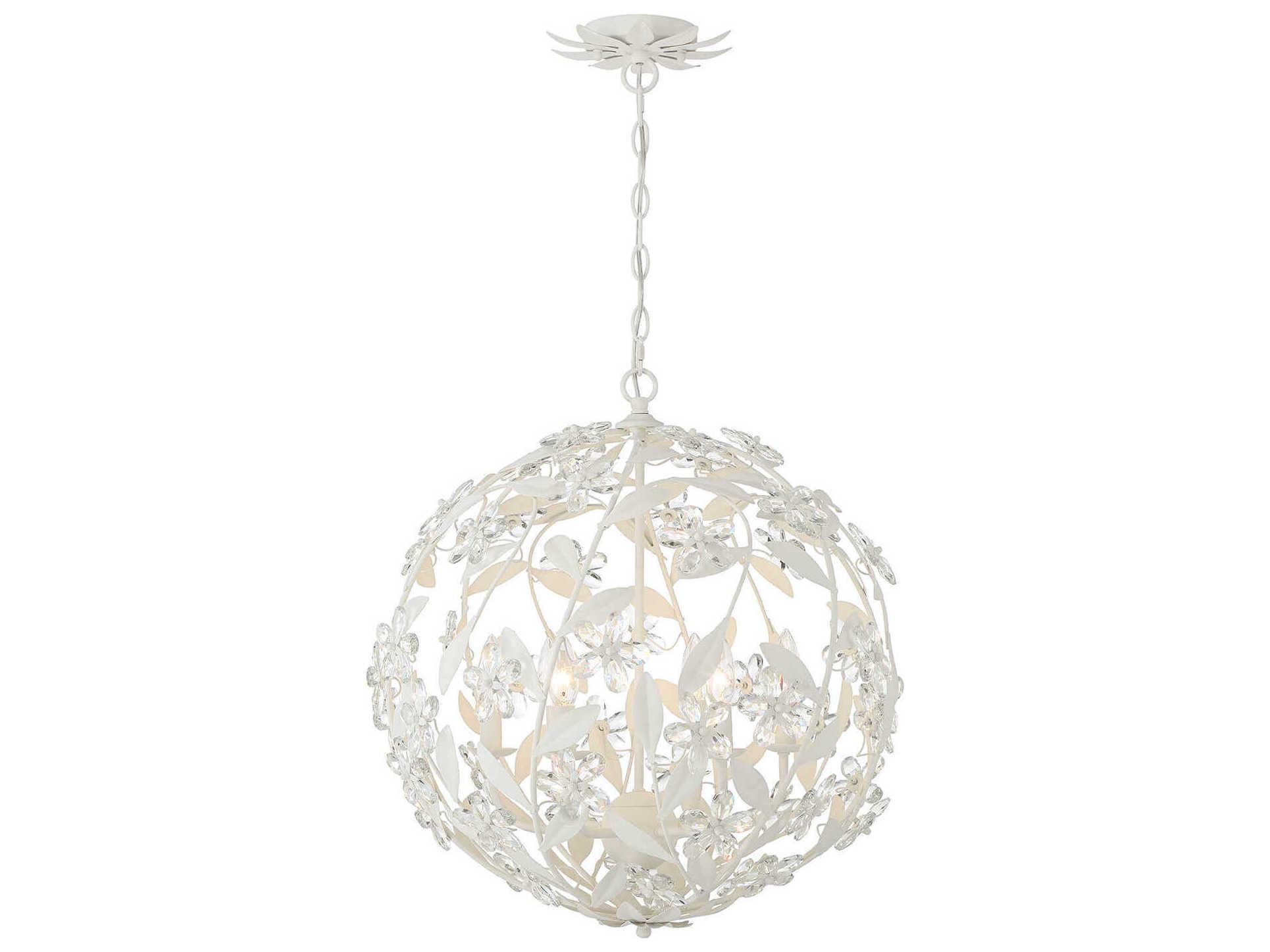 Crystorama Marselle 6-Light Matte White Pendant
