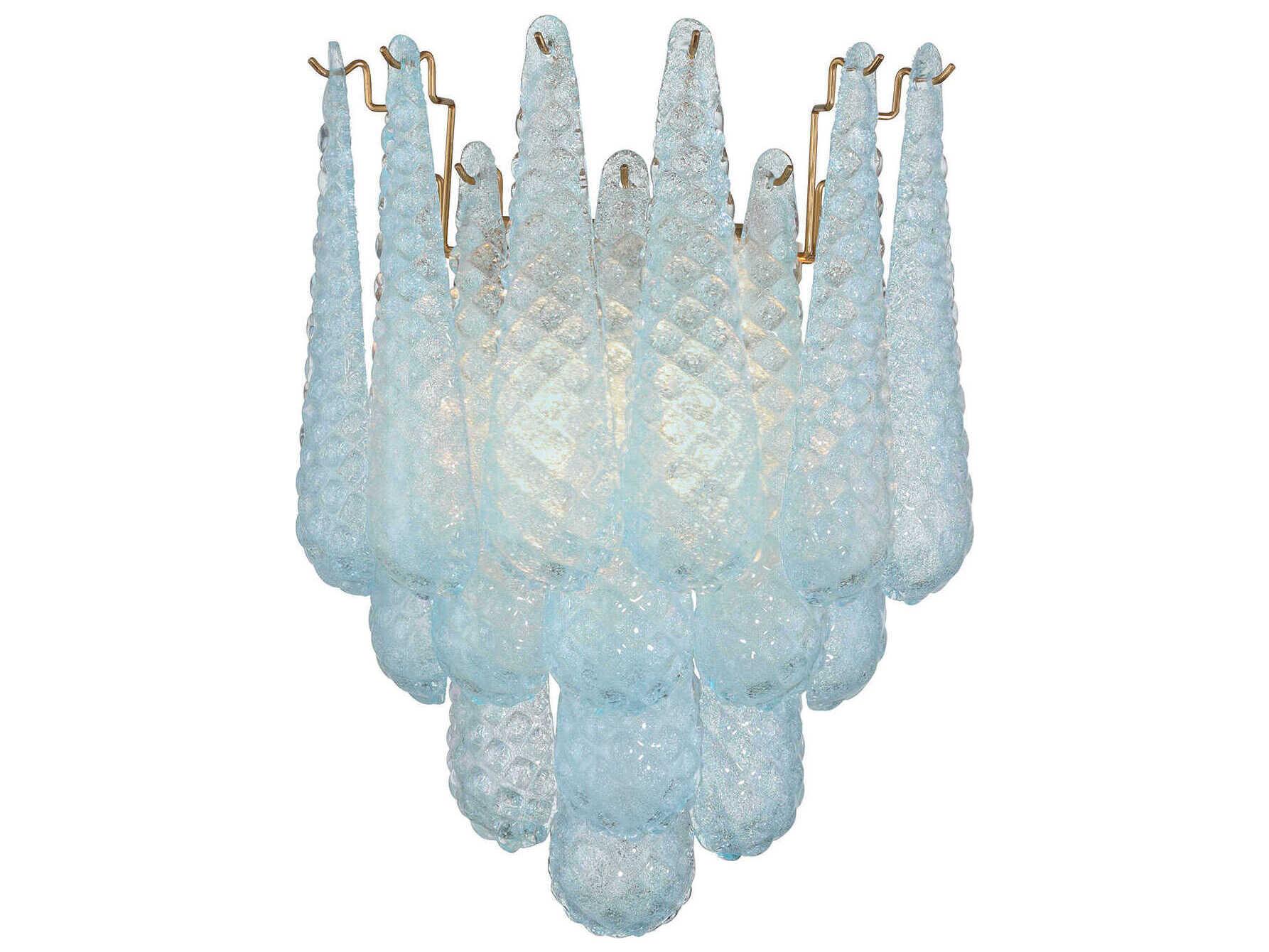 Crystorama Ollie 2-Light Aged Brass Wall Sconce