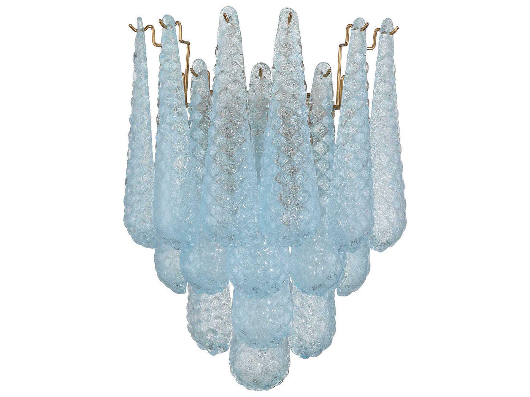 Crystorama Ollie 2-Light Aged Brass Wall Sconce