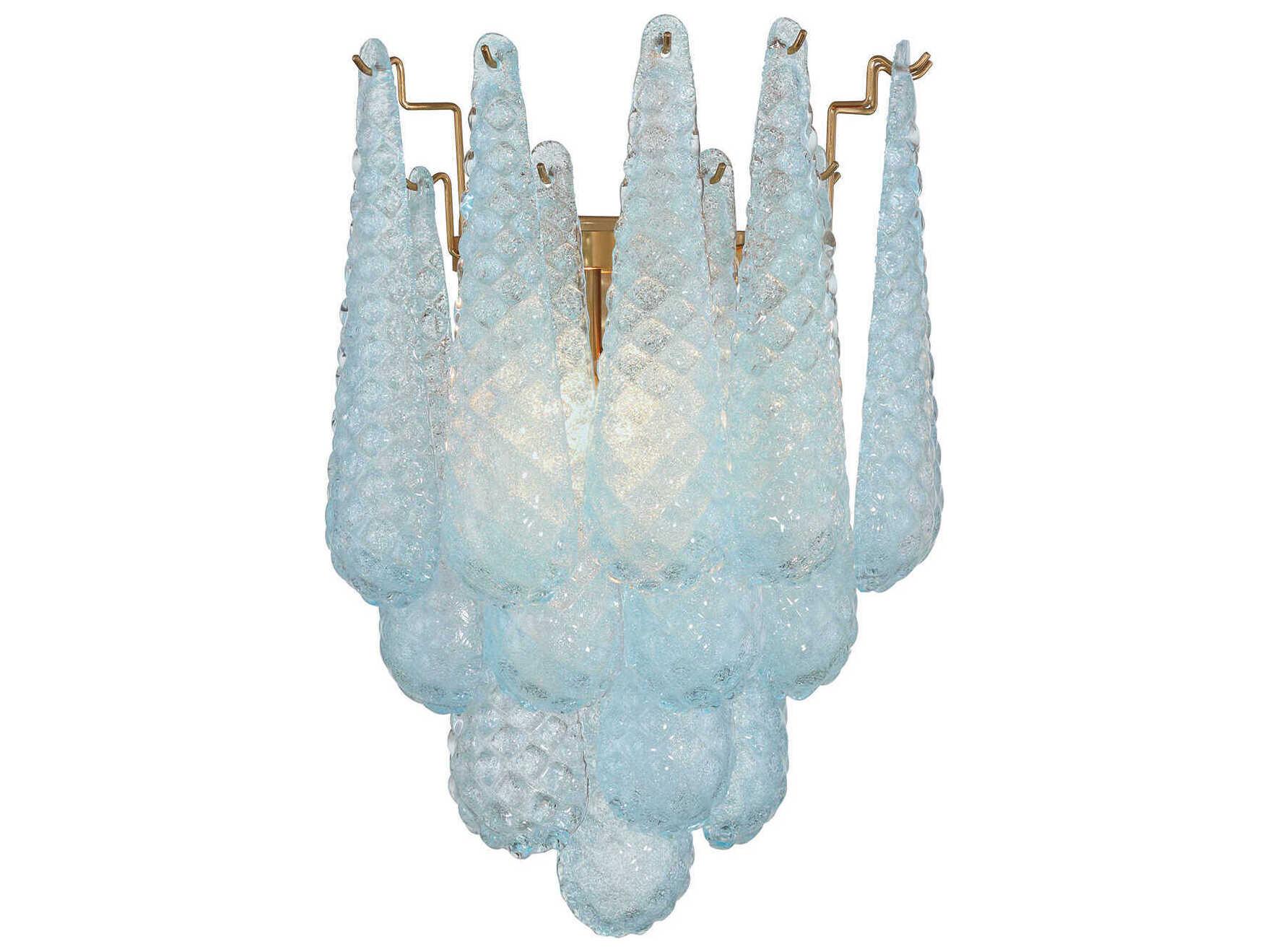 Crystorama Ollie 2-Light Aged Brass Wall Sconce