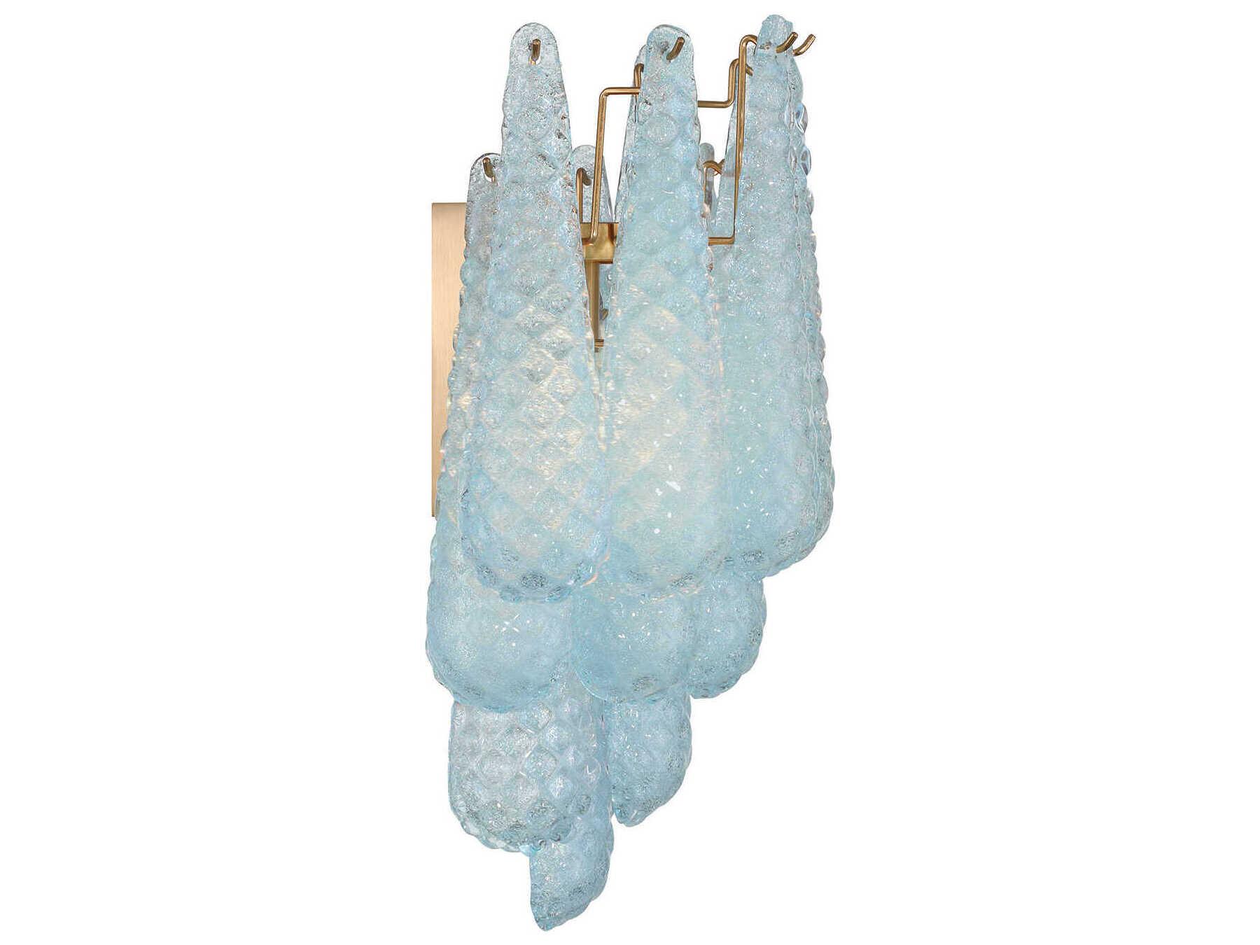 Crystorama Ollie 2-Light Aged Brass Wall Sconce