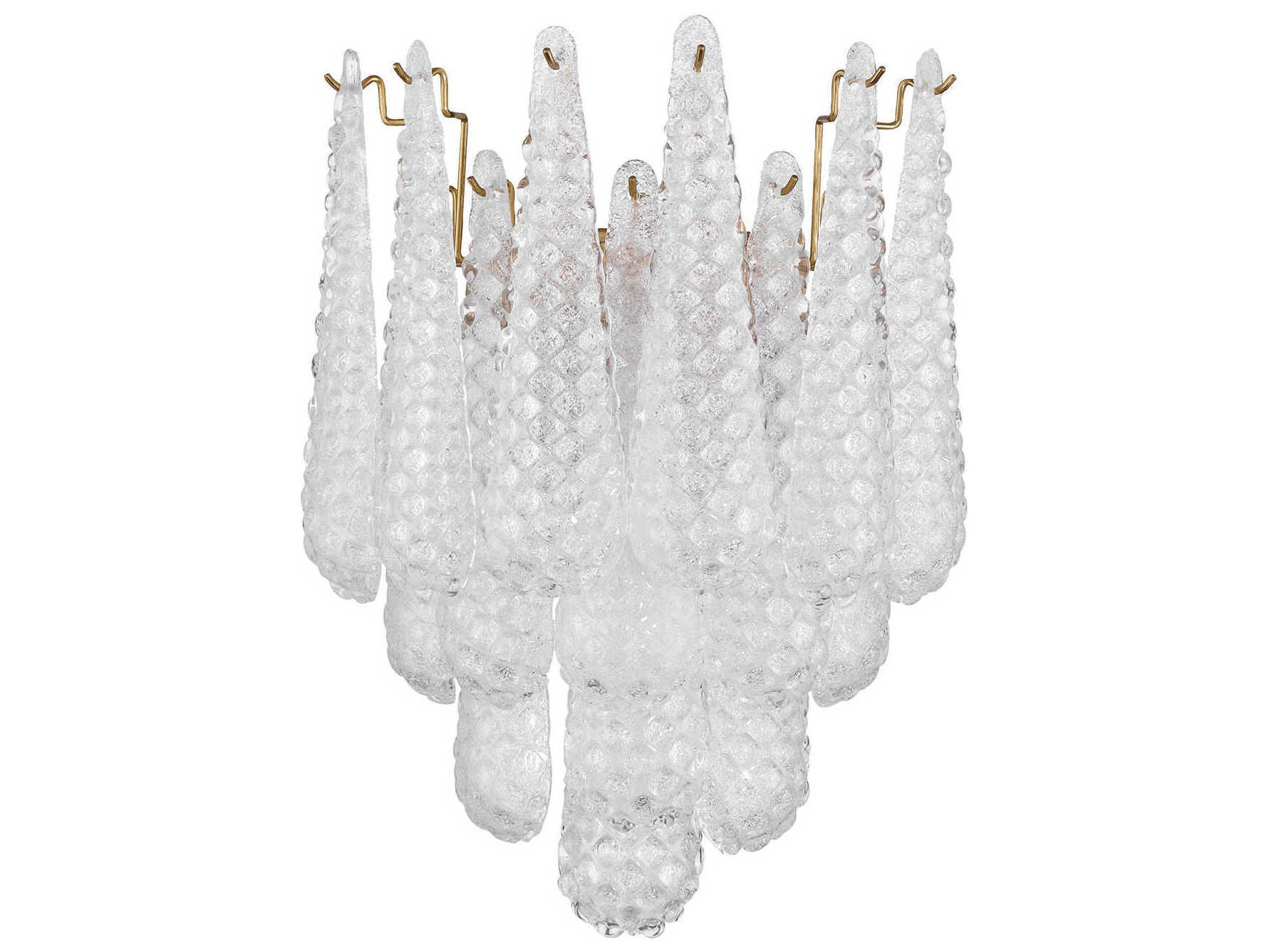 Crystorama Ollie 2-Light Aged Brass Wall Sconce