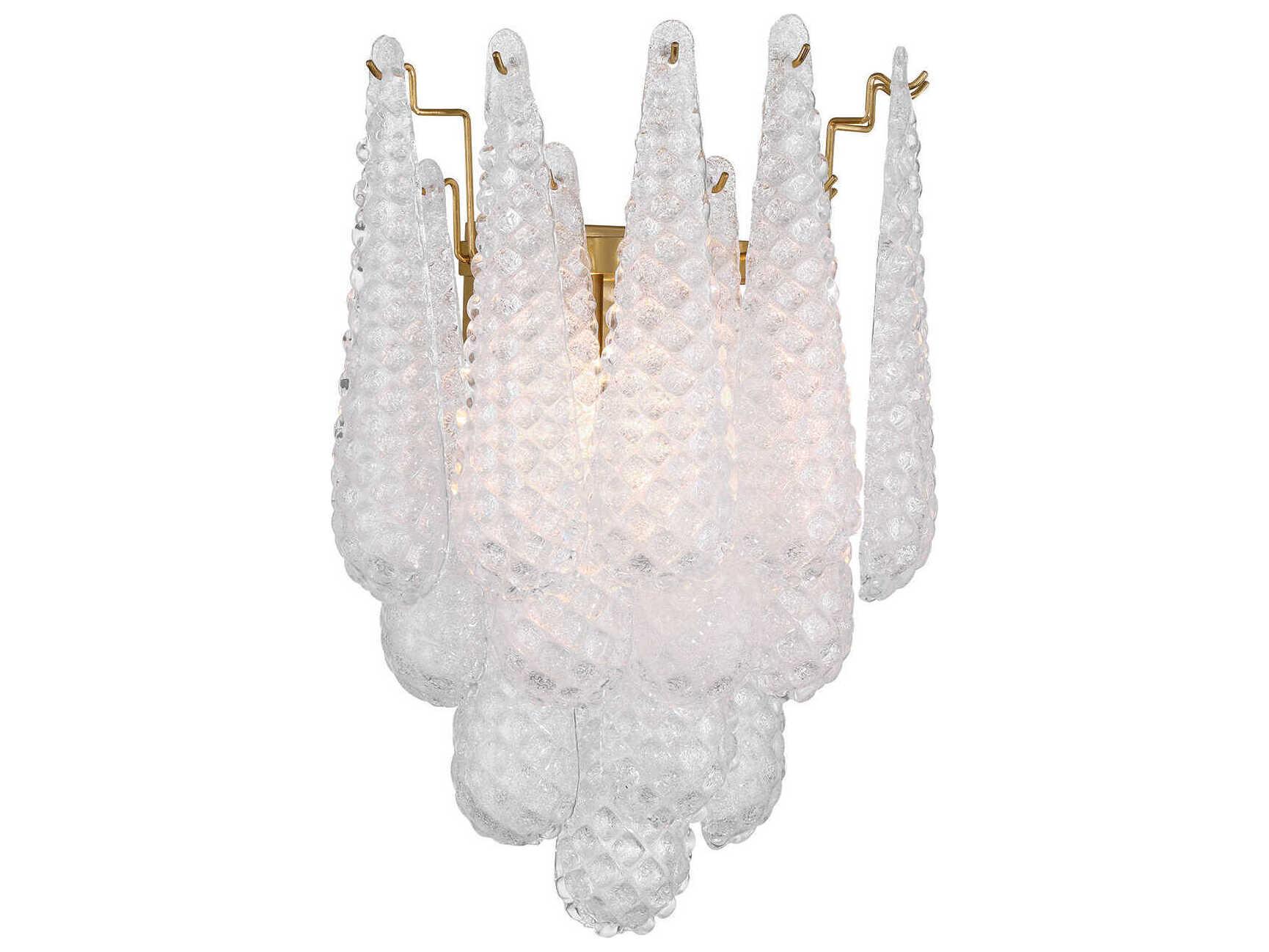 Crystorama Ollie 2-Light Aged Brass Wall Sconce