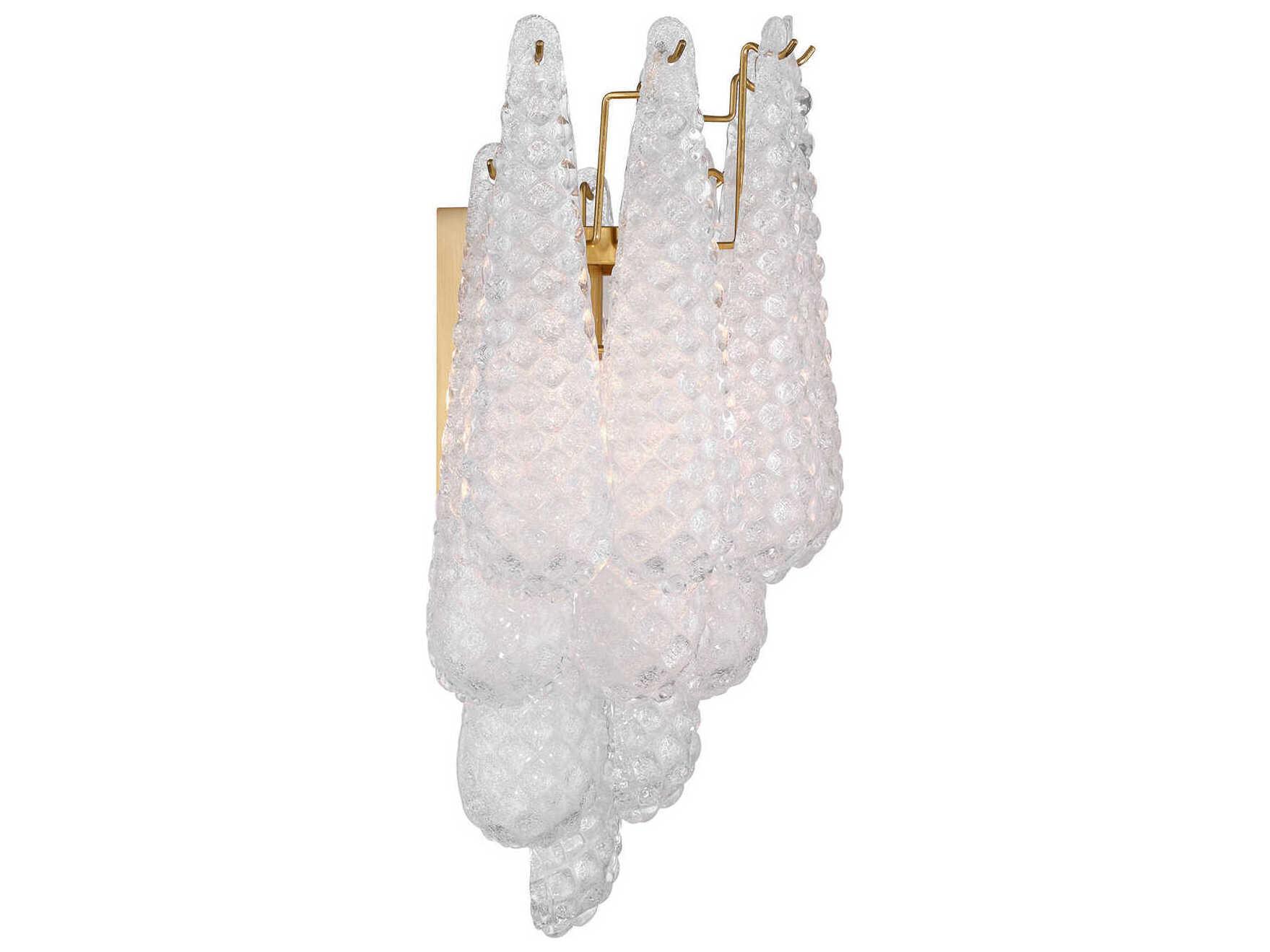 Crystorama Ollie 2-Light Aged Brass Wall Sconce