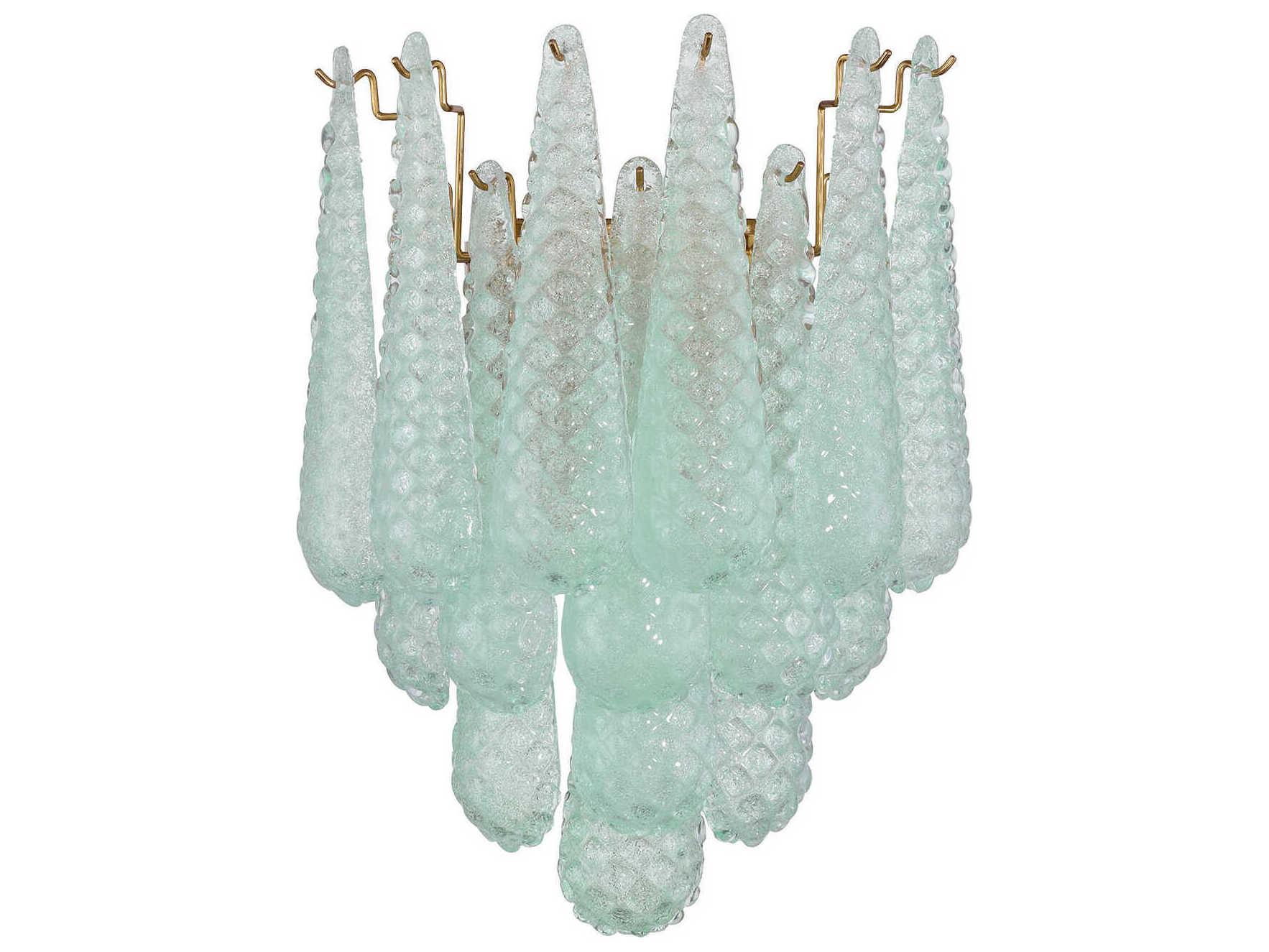 Crystorama Ollie 2-Light Aged Brass Wall Sconce