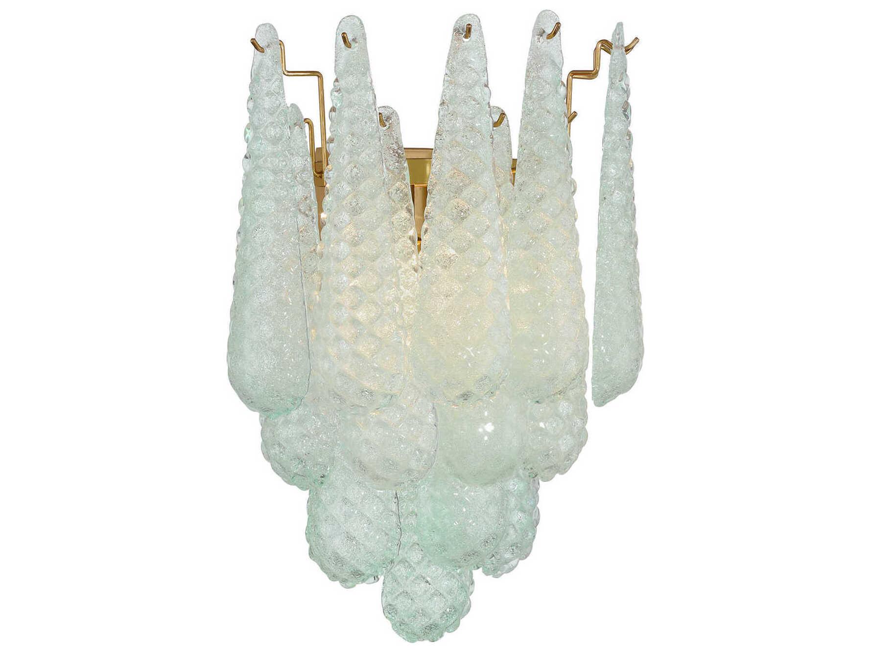 Crystorama Ollie 2-Light Aged Brass Wall Sconce