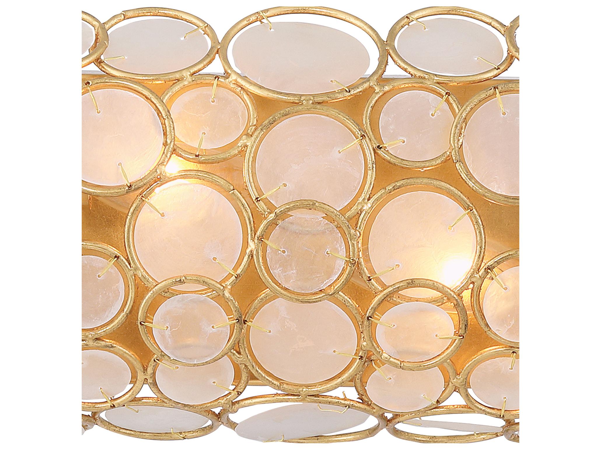 Crystorama Palla 4-Light Gold Vanity Light