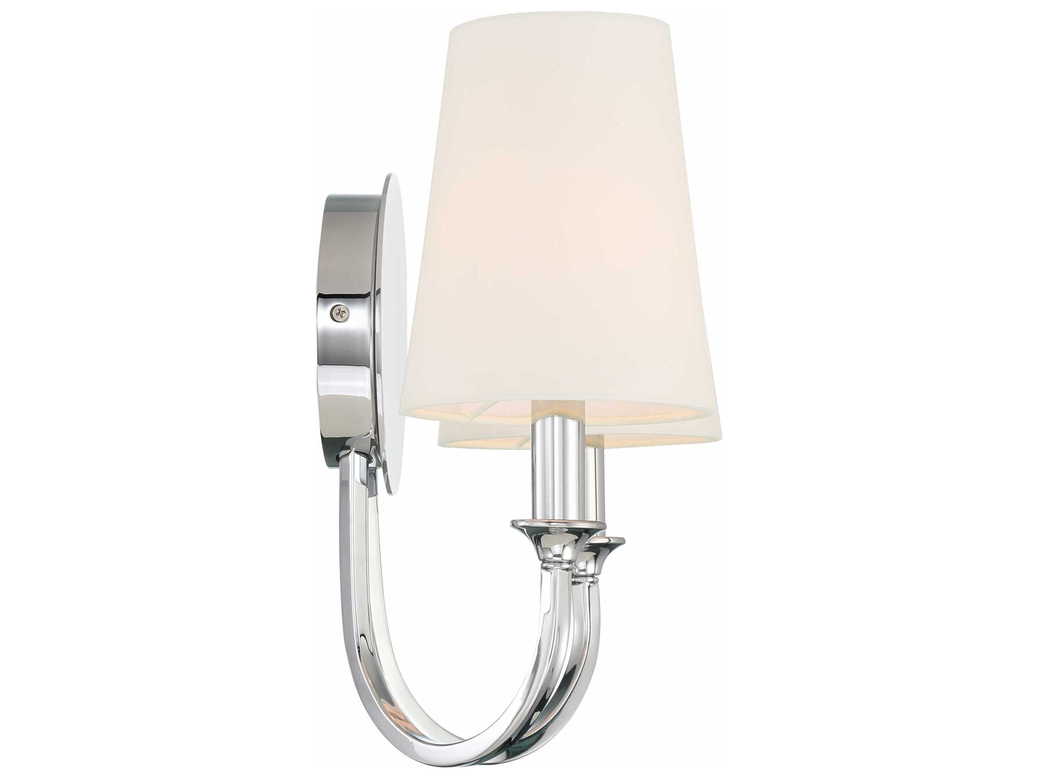 Crystorama Payton 2-Light Polished Chrome Vanity Light