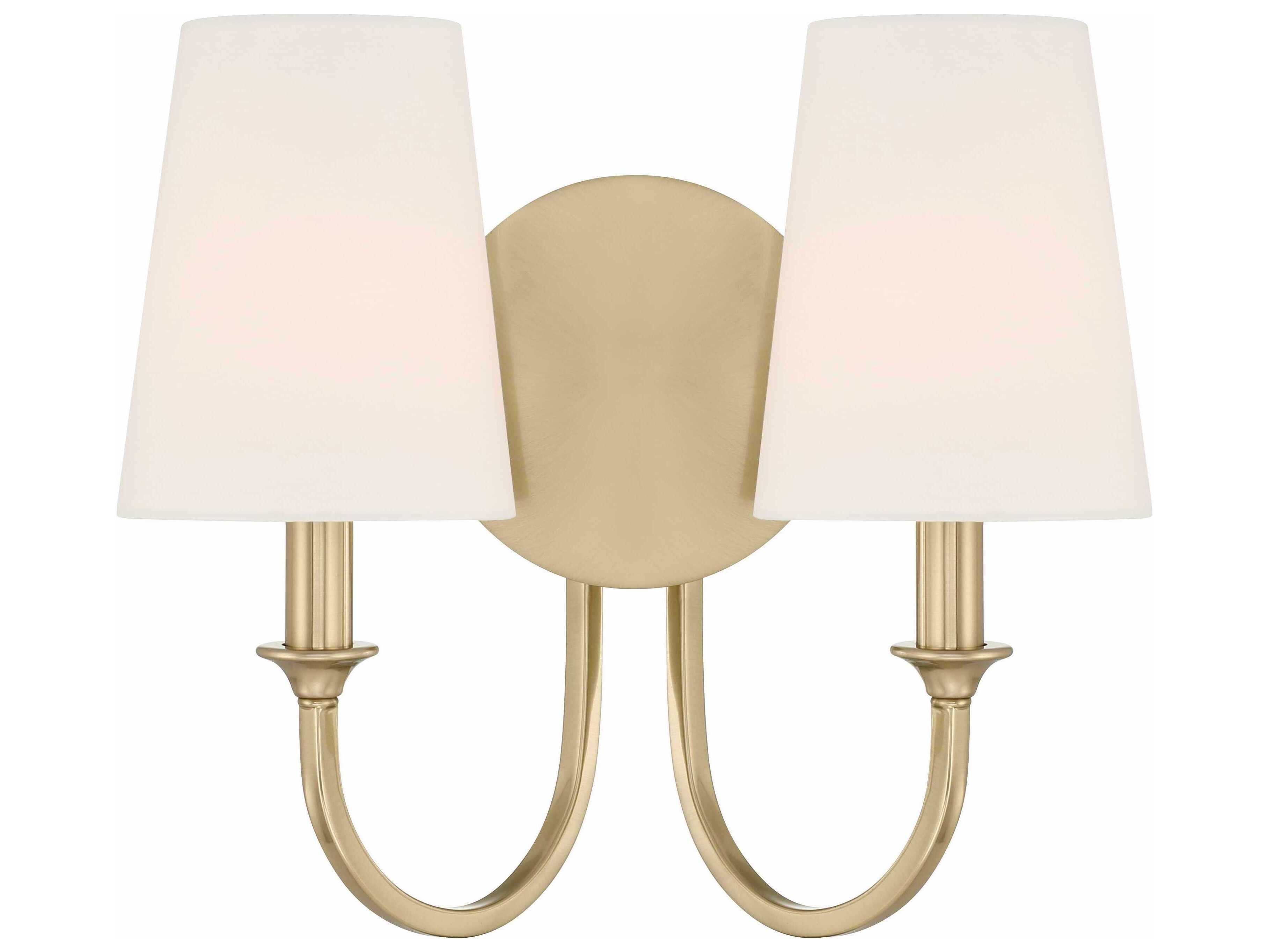 Crystorama Payton 2-Light Vibrant Gold Vanity Light