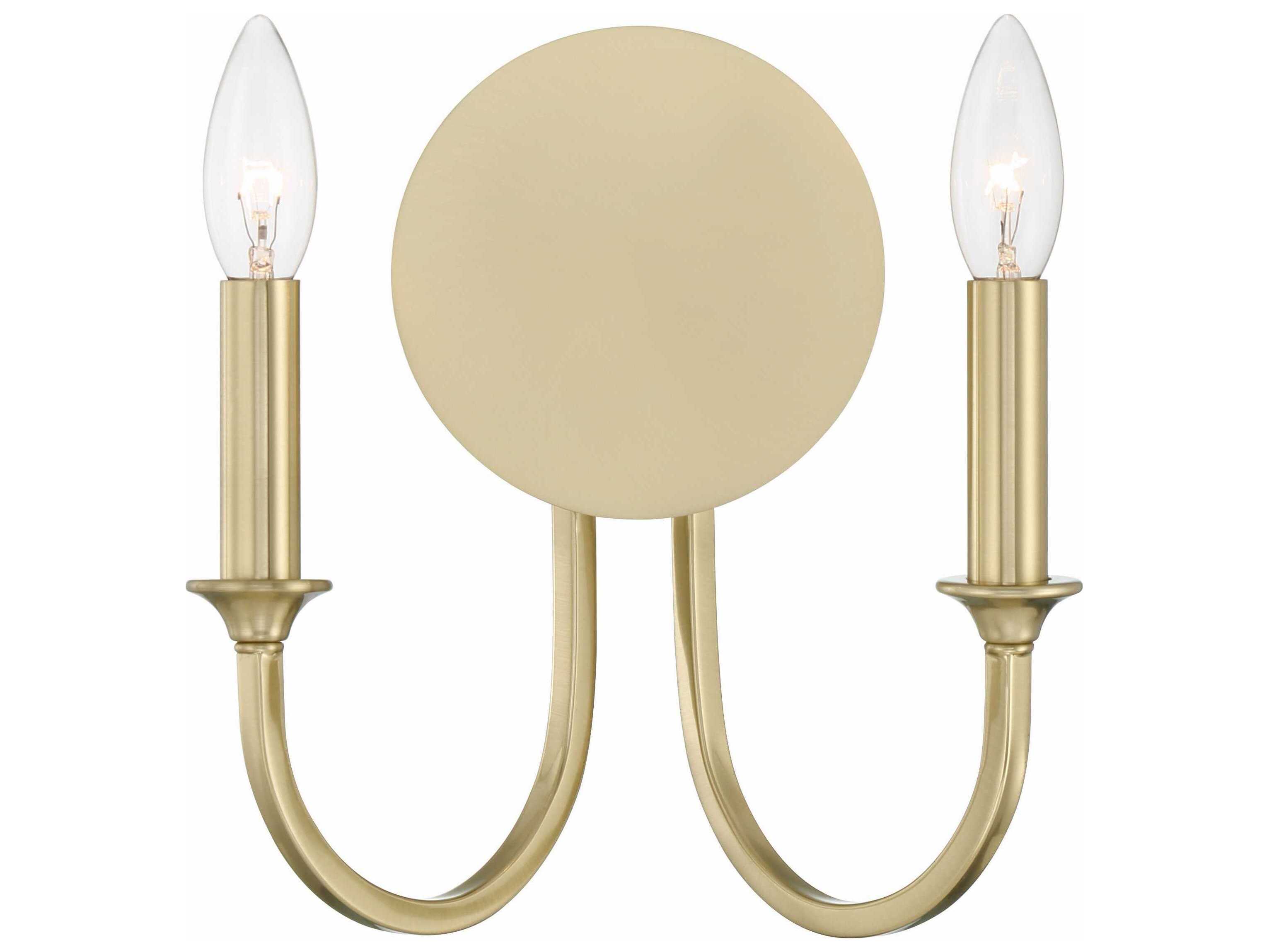 Crystorama Payton 2-Light Vibrant Gold Vanity Light