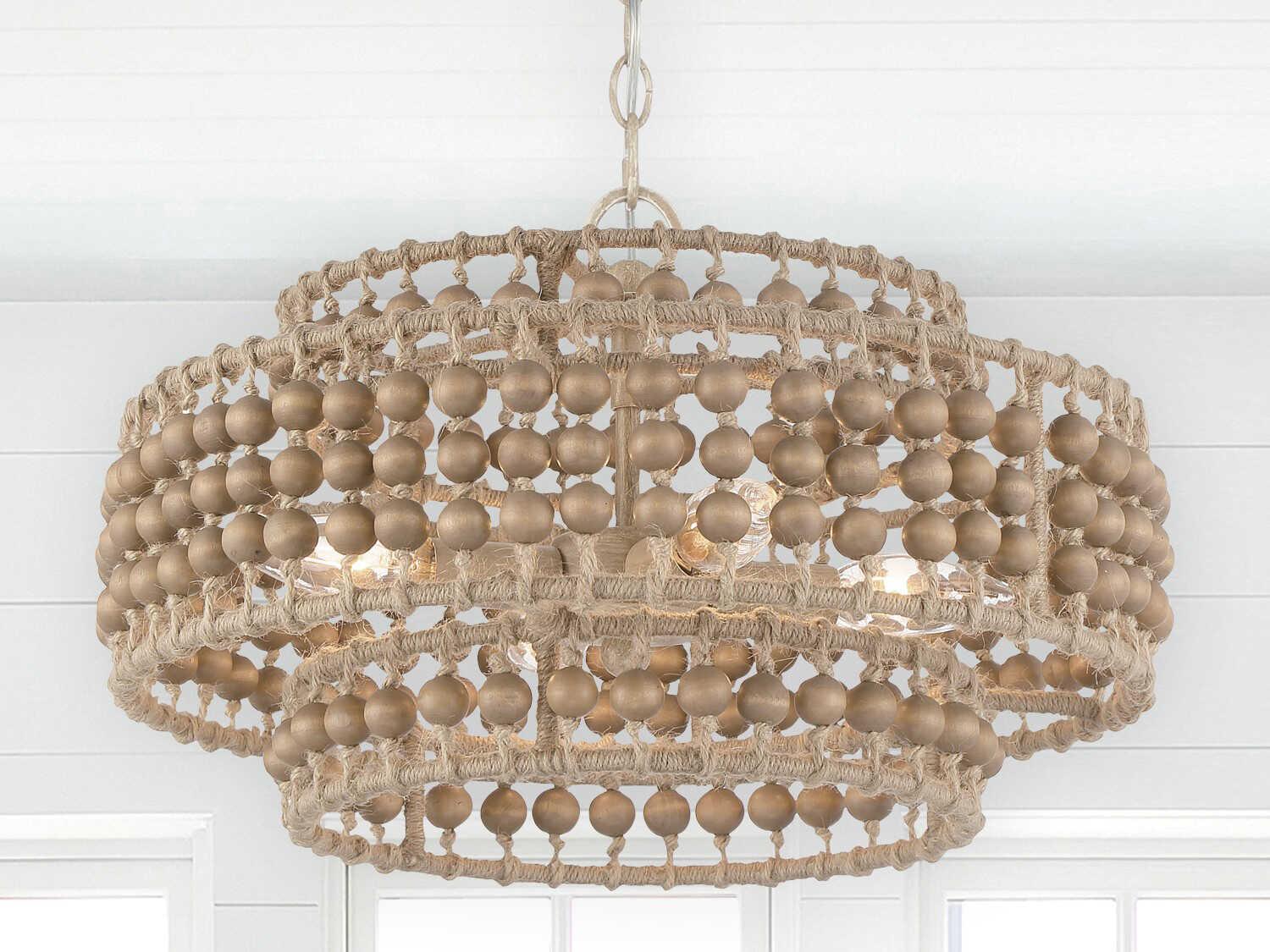 Crystorama Silas 3-Light Burnished Silver Drum Chandelier