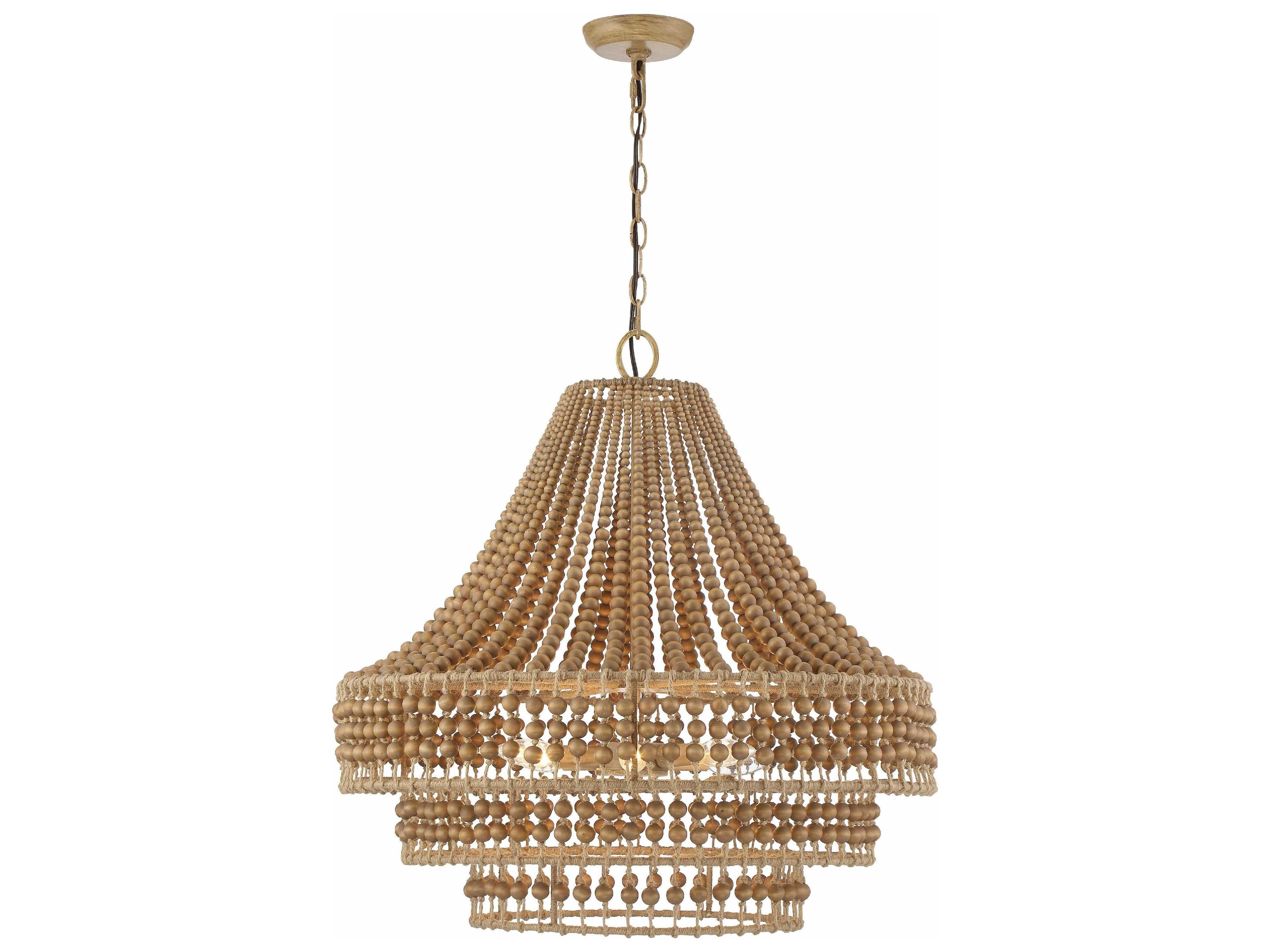 Crystorama Silas 6-Light Burnished Silver Candelabra Tiered Chandelier