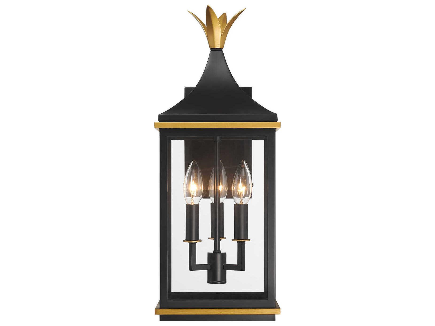 Crystorama Simpson 3-Light Outdoor Wall Light