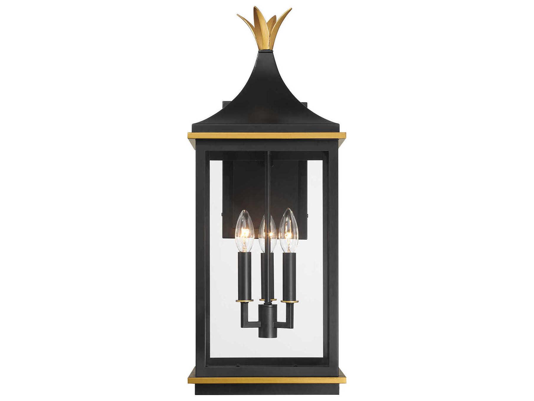 Crystorama Simpson 3-Light Outdoor Wall Light