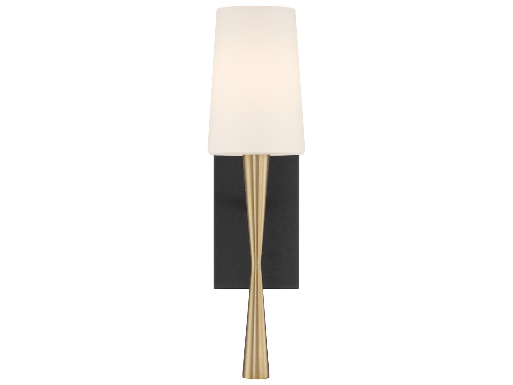 Crystorama Trenton 1-Light Gold Wall Sconce