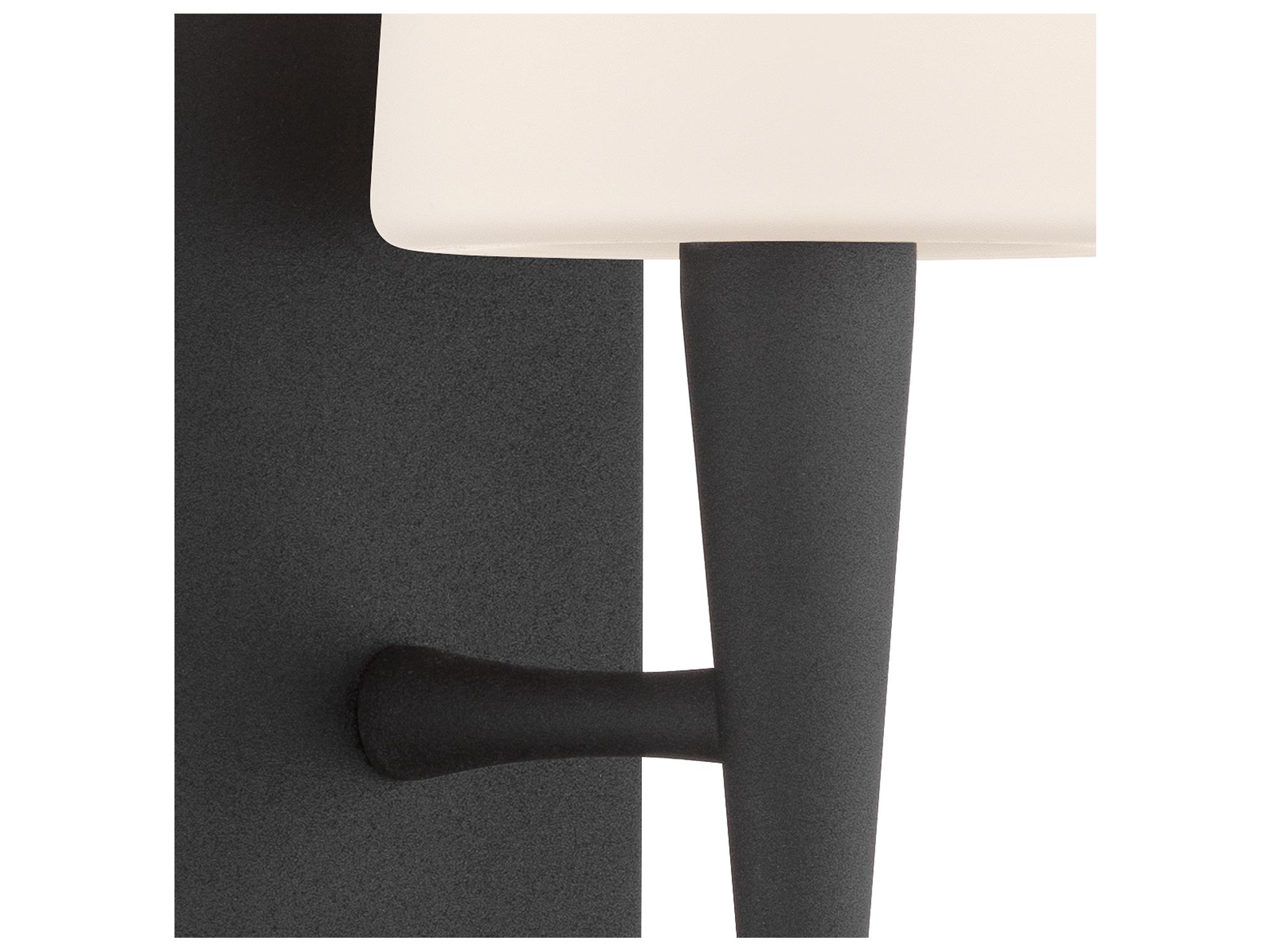 Crystorama Trenton 1-Light Black Wall Sconce