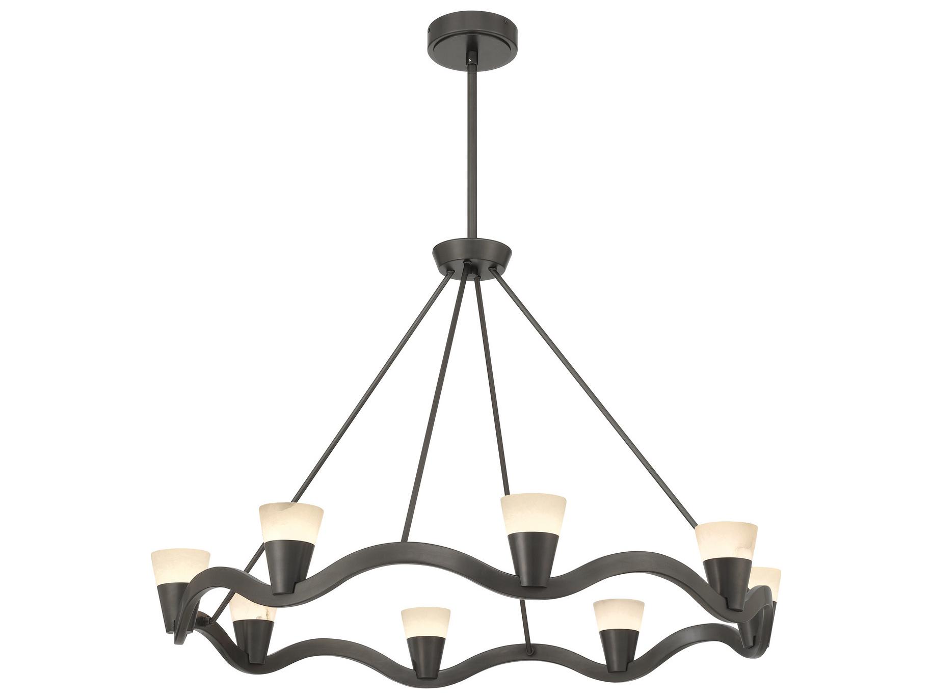 Crystorama Vance 8-Light Bronze Chandelier