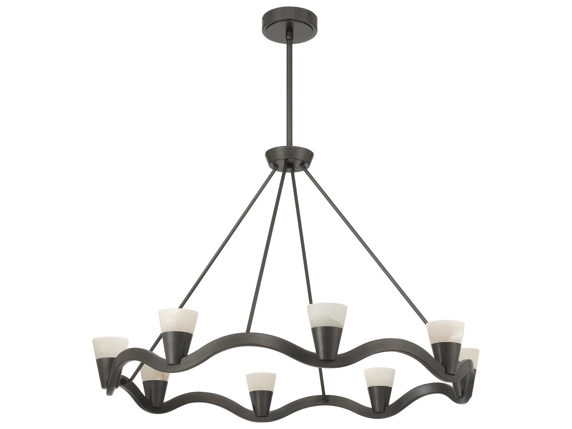 Crystorama Vance 8-Light Bronze Chandelier