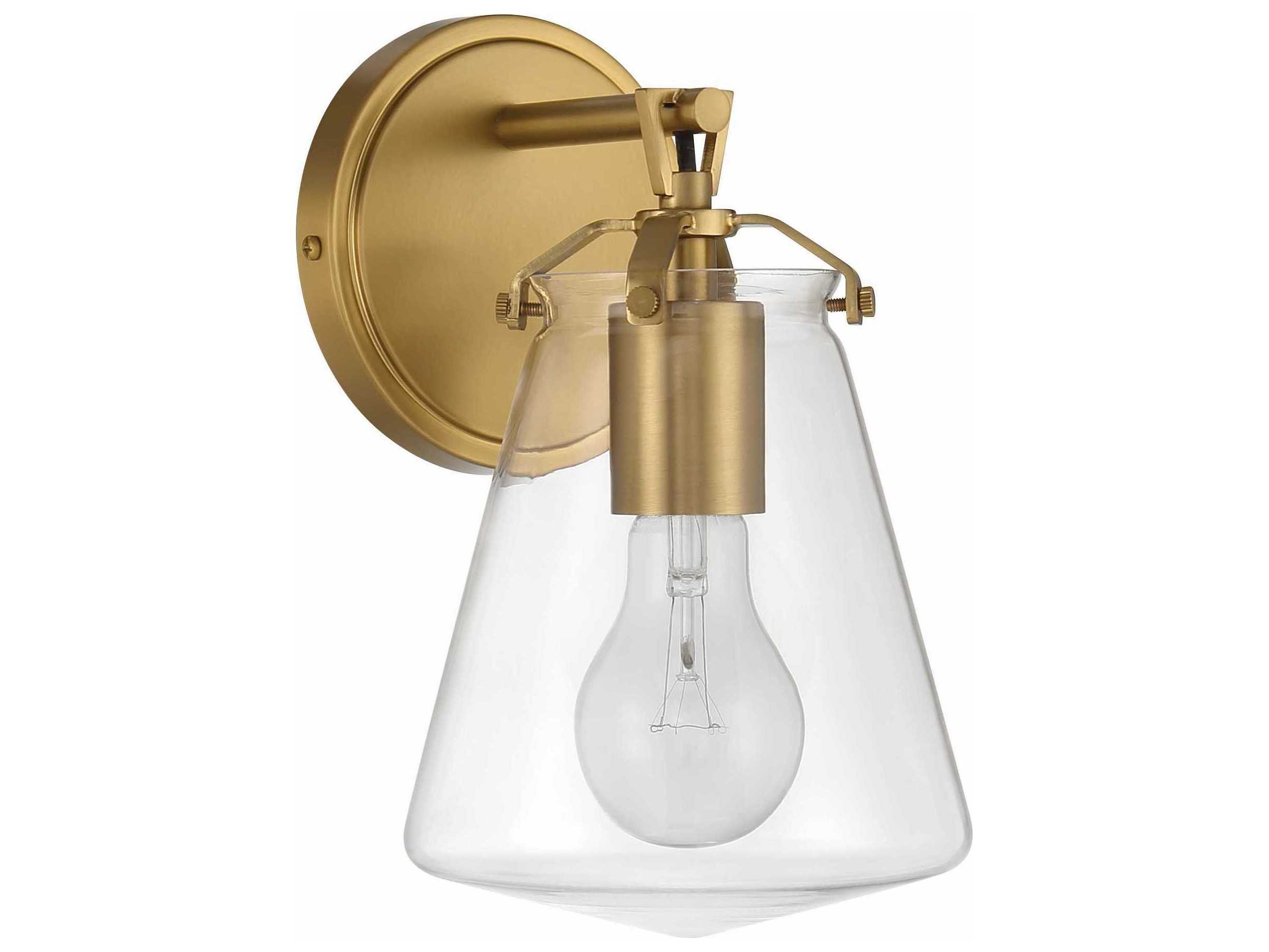 Crystorama Voss 1-Light Luxe Gold Wall Sconce