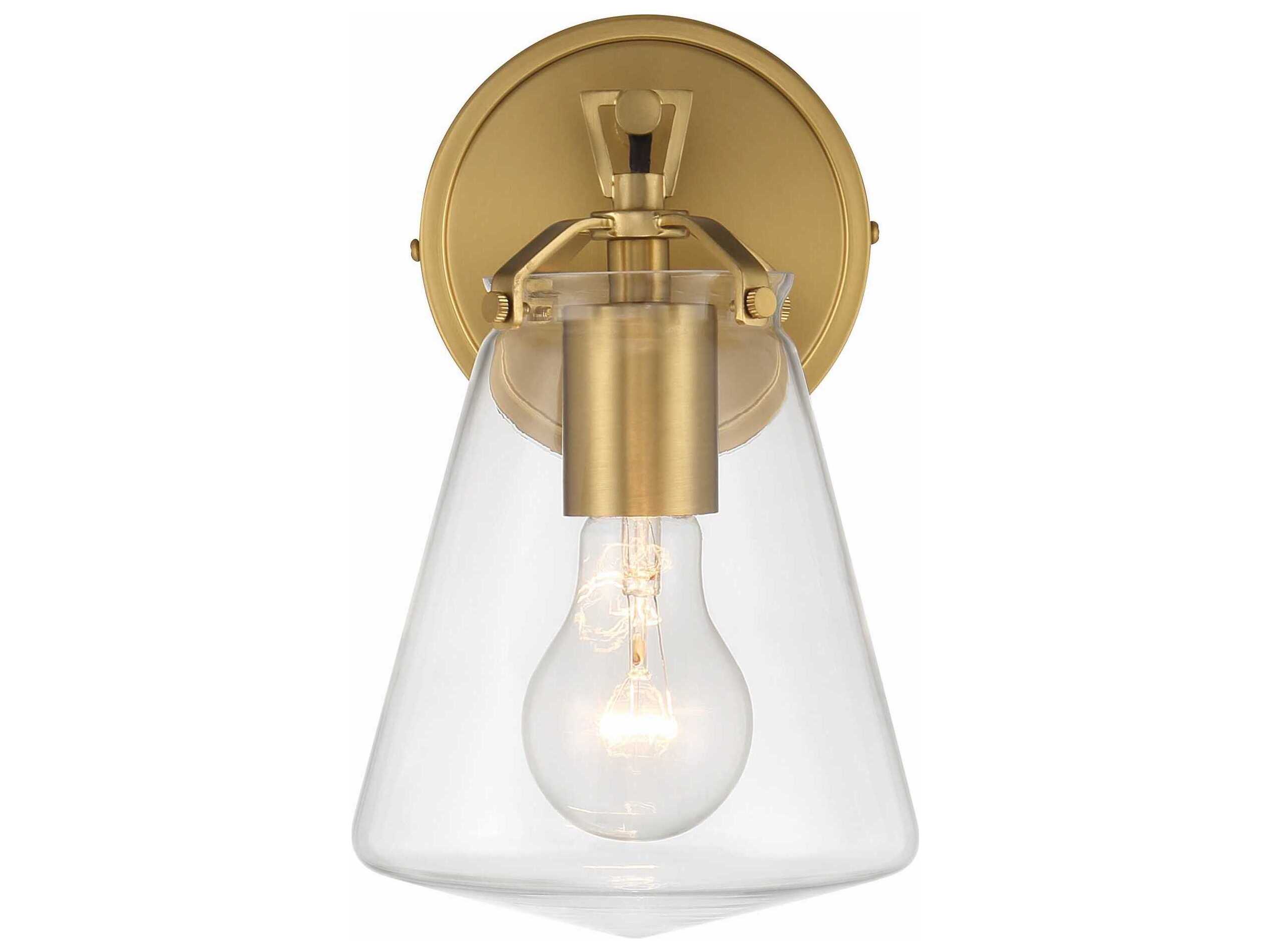 Crystorama Voss 1-Light Luxe Gold Wall Sconce