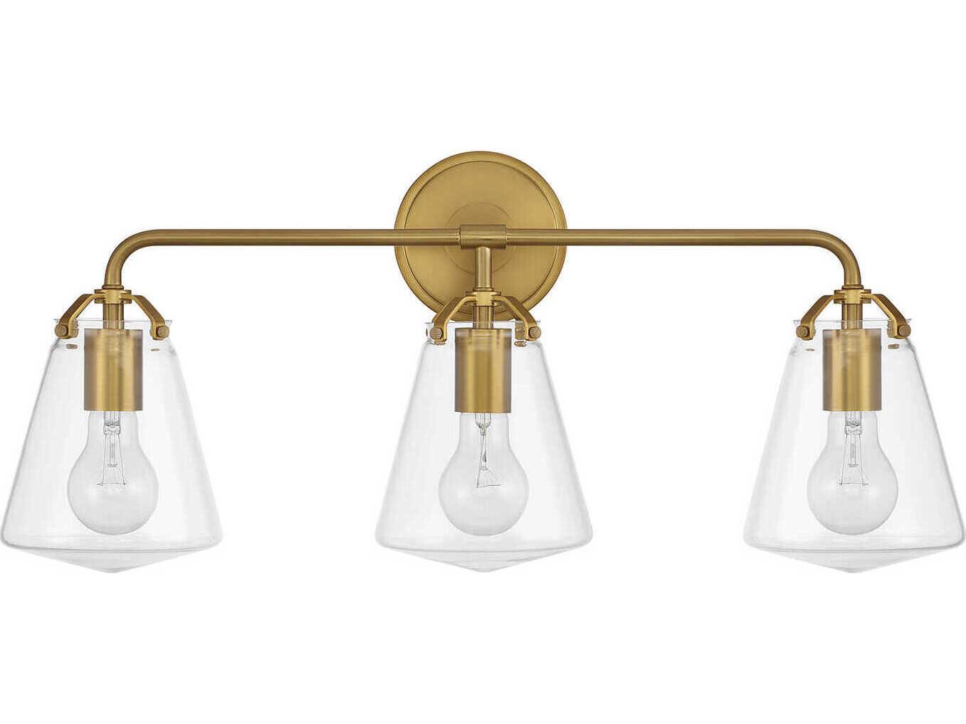 Crystorama Voss 3-Light Luxe Gold Vanity Light